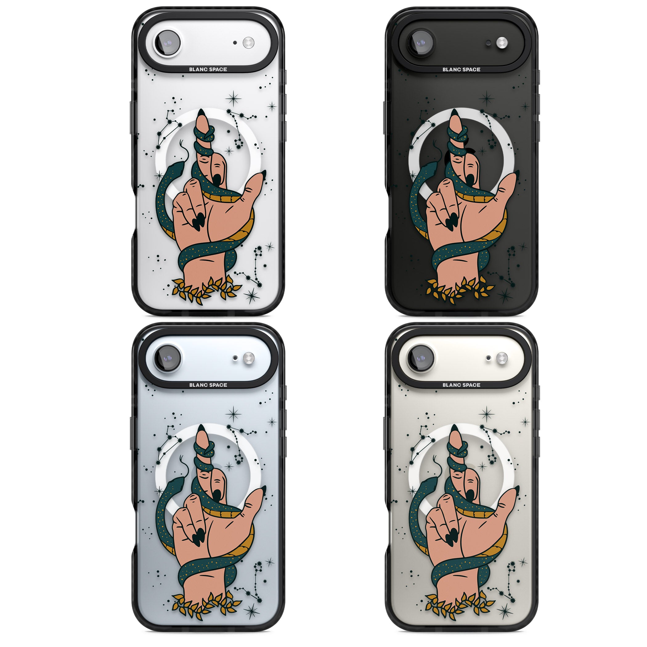 Snakes, Stars And Cynicism iPhone 17 Air Impact Pro Black Phone Case APT Impact Protection