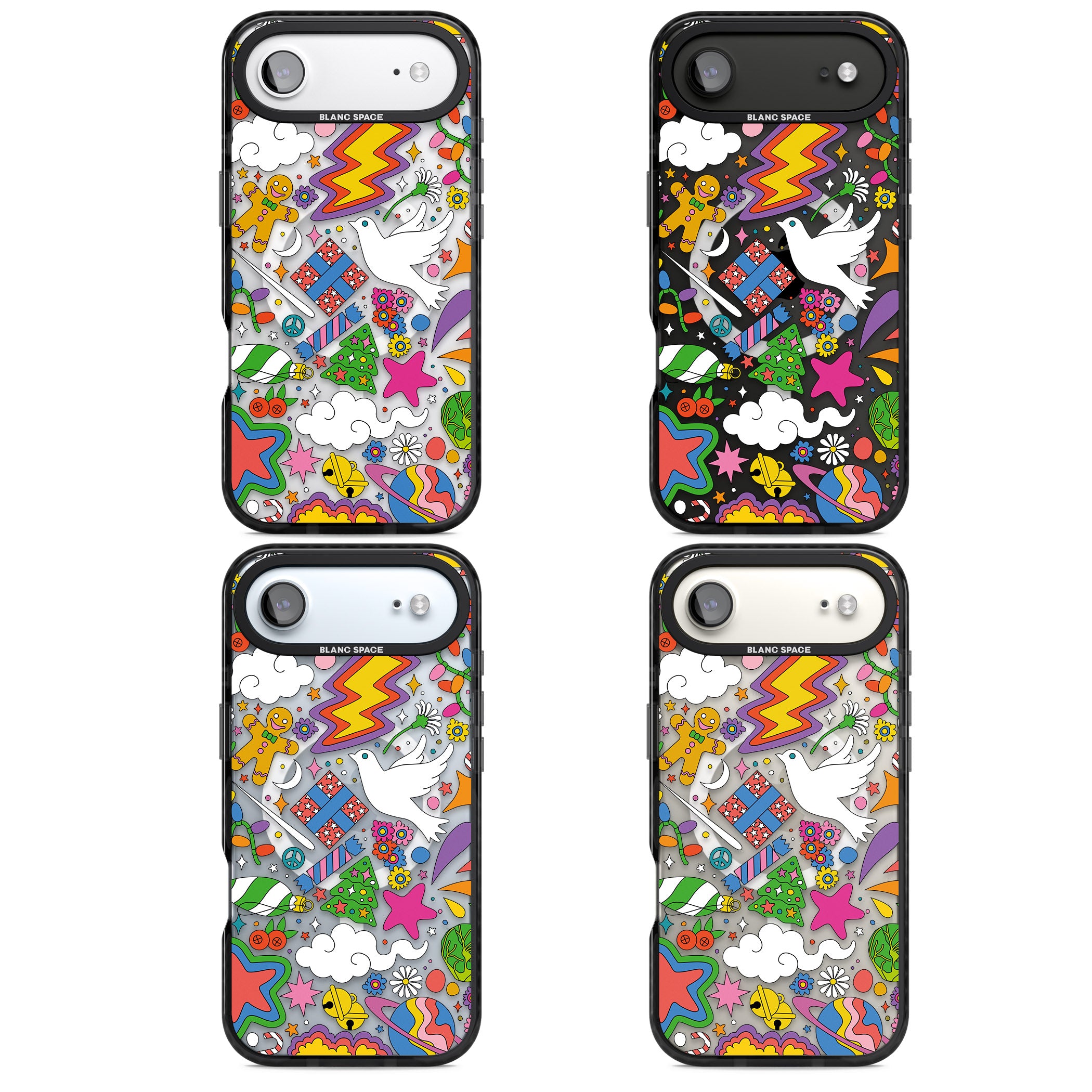 Whimsical Wonderland iPhone 17 Air Impact Pro Black Phone Case APT Impact Protection