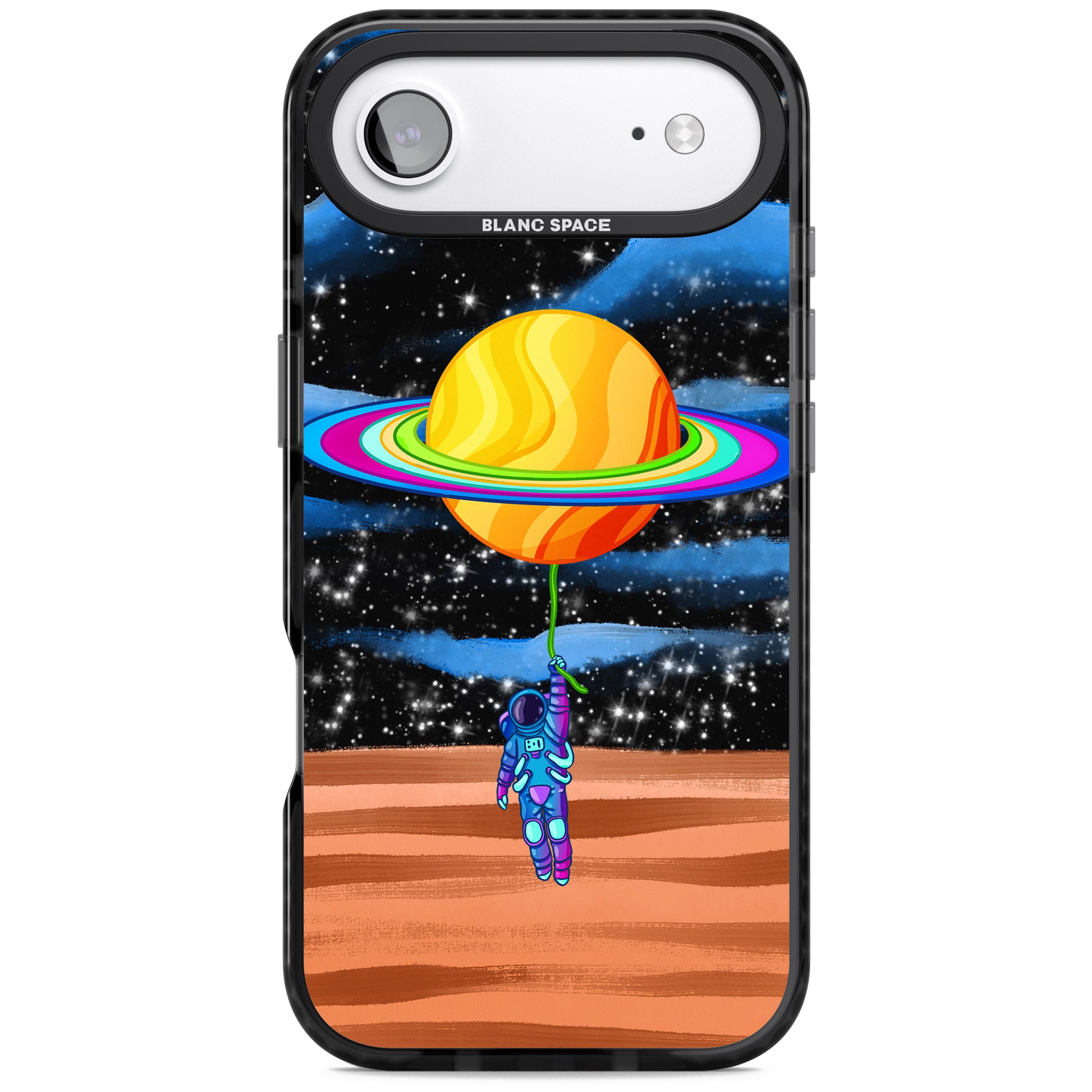 World On Helium iPhone 17 Air Impact Pro Black Phone Case