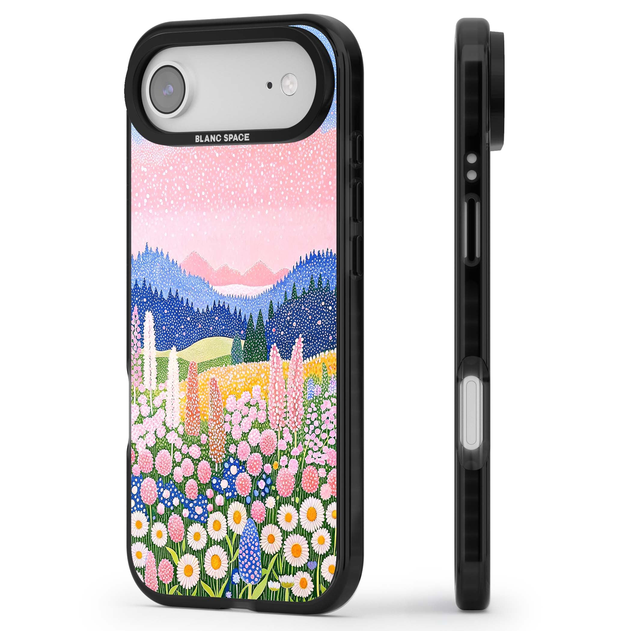 Valley Horizon cottagecore iPhone case | Black Impact Magsafe case for iPhone Air