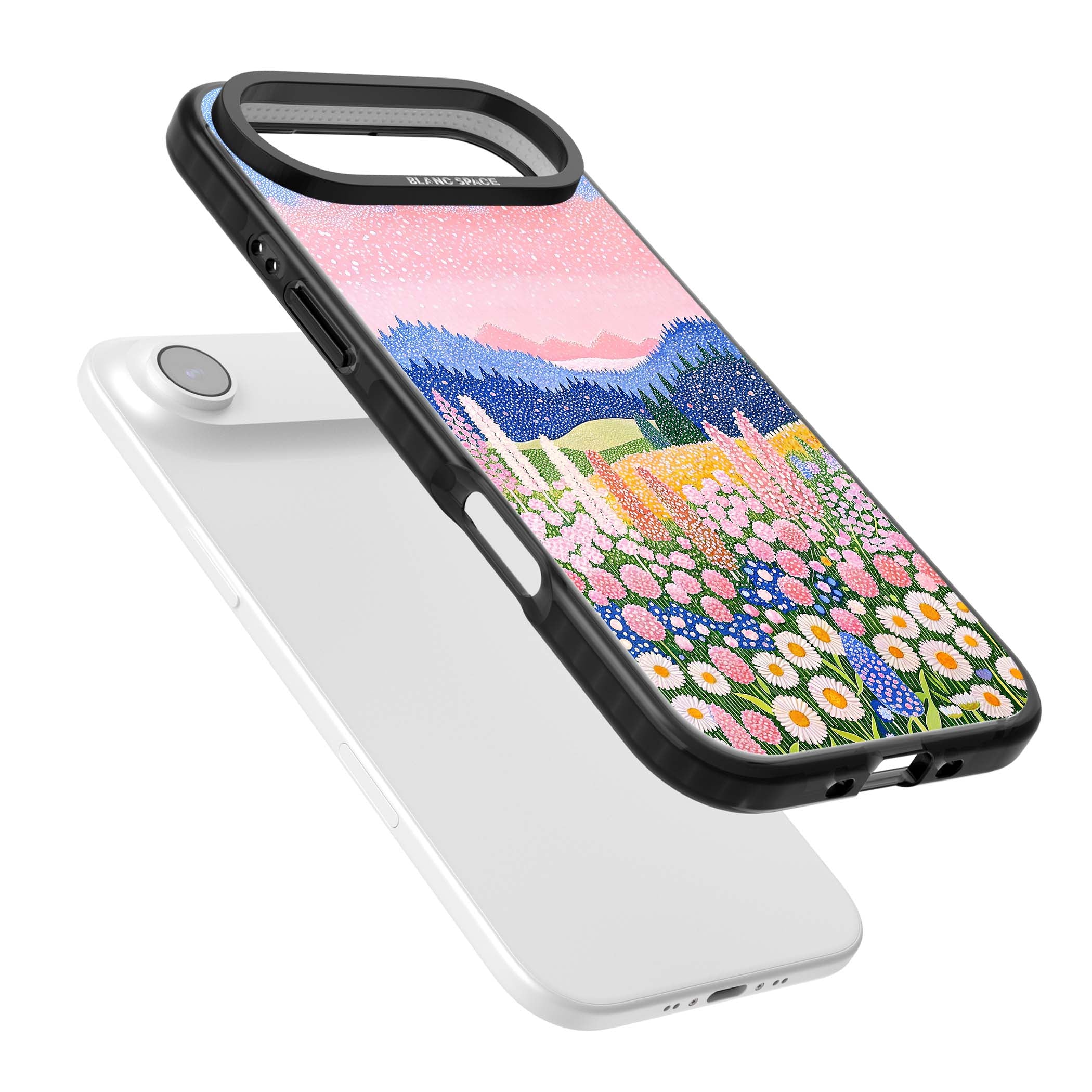 Valley Horizon cottagecore iPhone case | Black Impact Magsafe case for iPhone Air