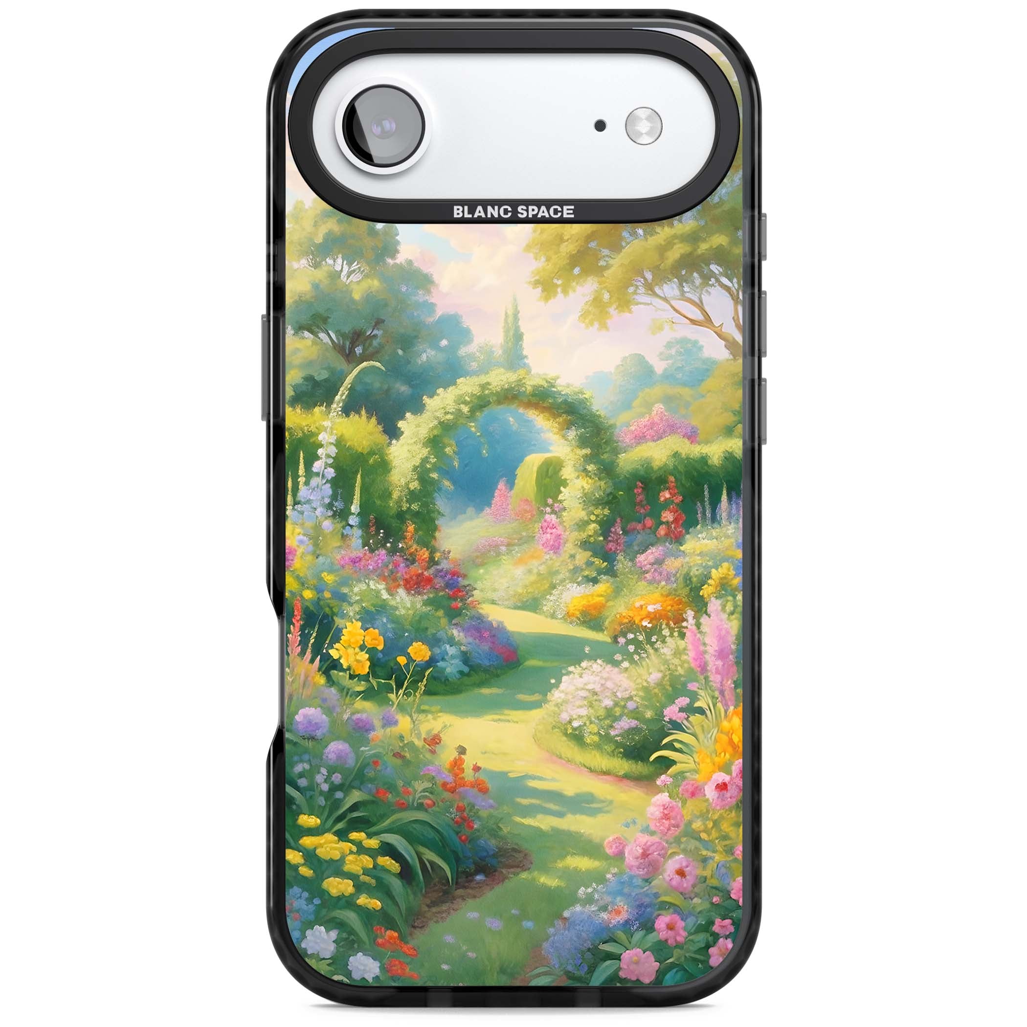 The Painter's Garden floral iPhone case | Black Impact Magsafe case for iPhone Air