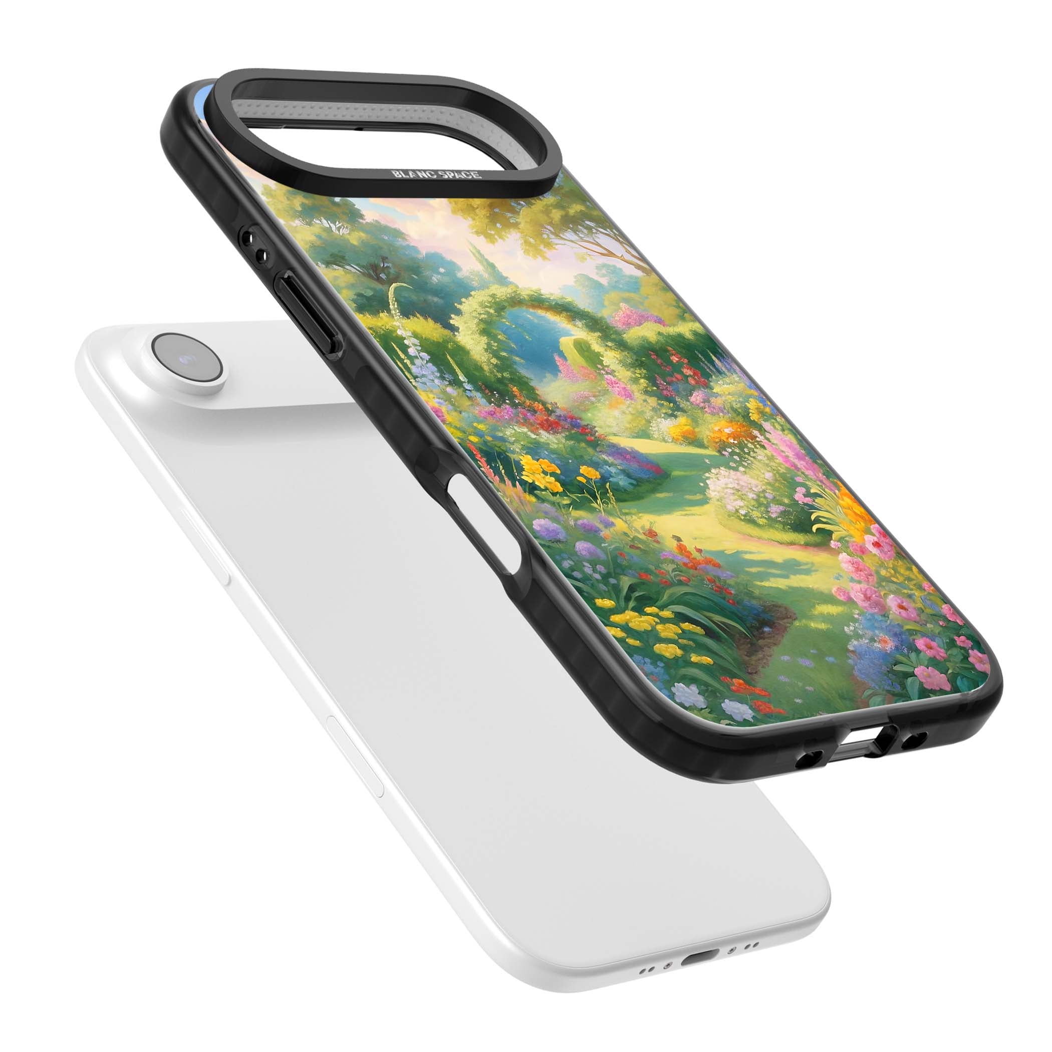 The Painter's Garden floral iPhone case | Black Impact Magsafe case for iPhone Air