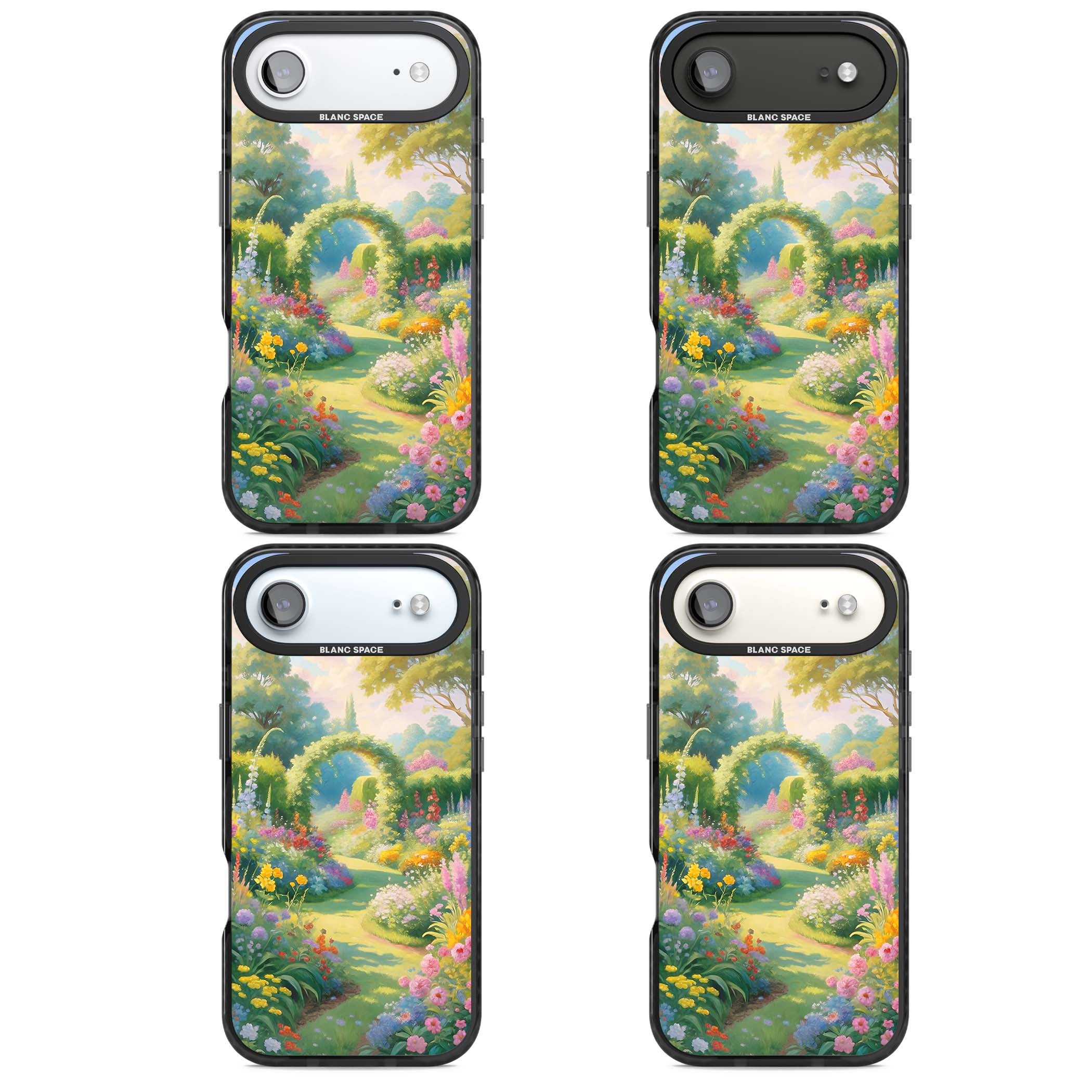 The Painter's Garden floral iPhone case | Black Impact Magsafe case for iPhone Air