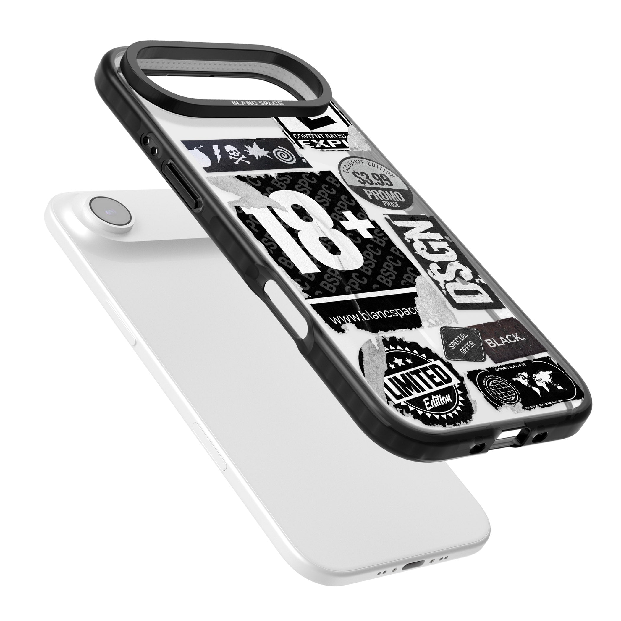 Black Sticker Mix iPhone 17 Air Impact Pro Black Phone Case Colours