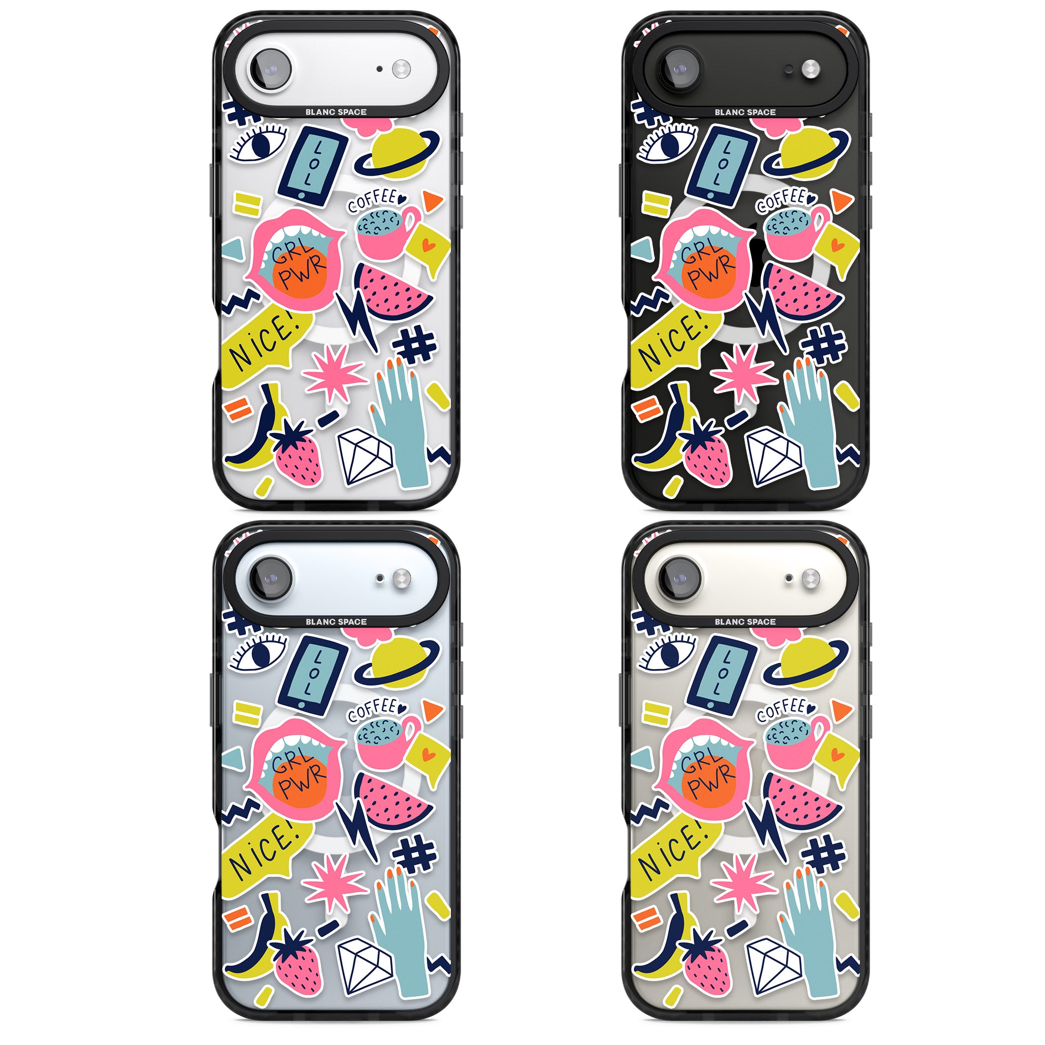 Grl Pwr iPhone 17 Air Impact Pro Black Phone Case APT Impact Protection