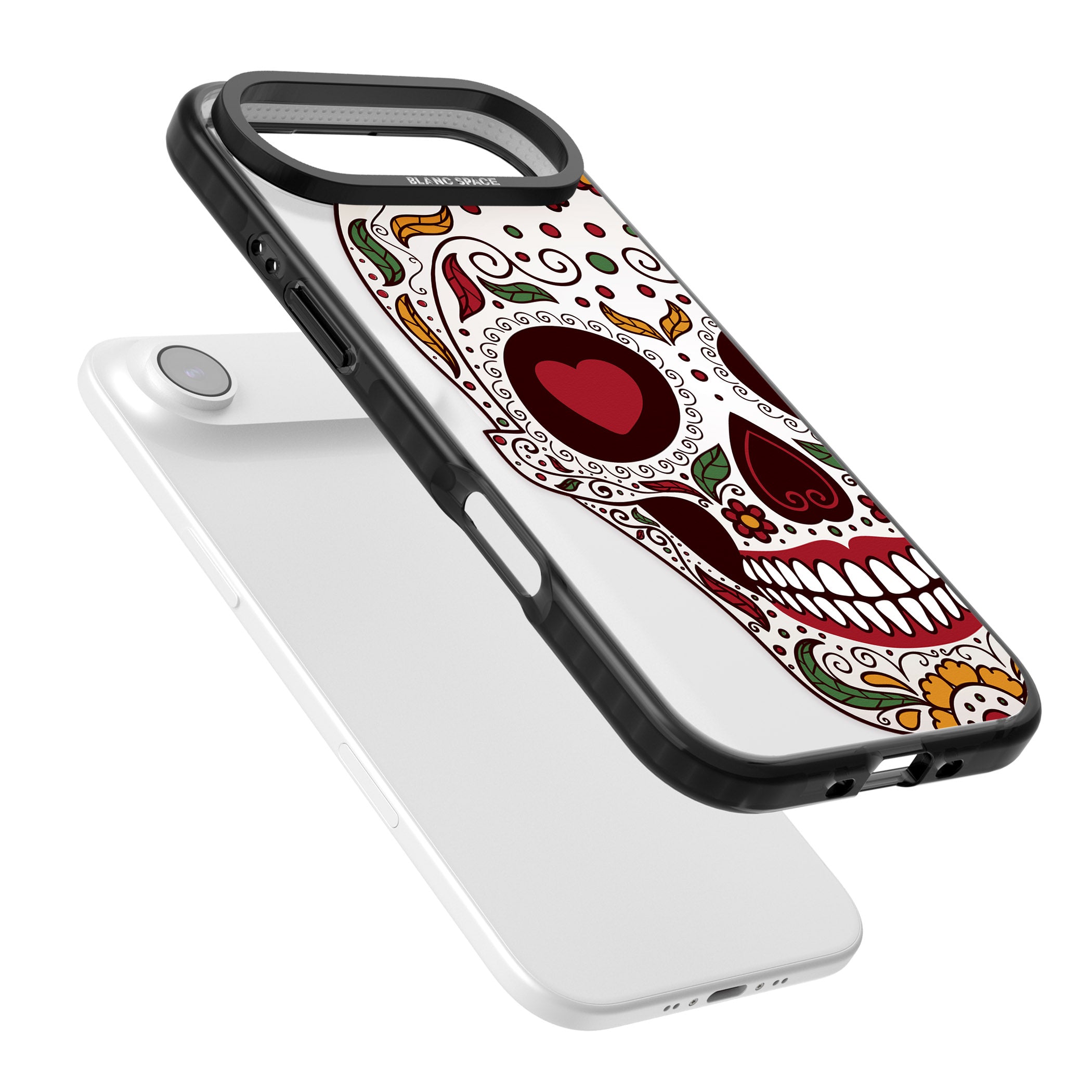 Autumn Sugar Skull iPhone 17 Air Impact Pro Black Phone Case Colours