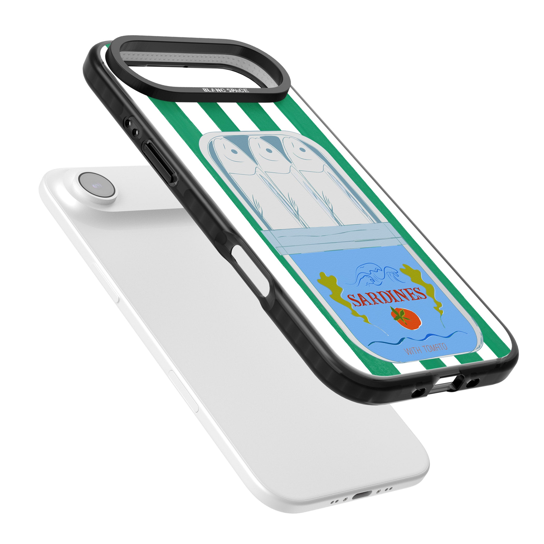 Italian Coastal Sardines iPhone 17 Air Impact Pro Black Phone Case Colours