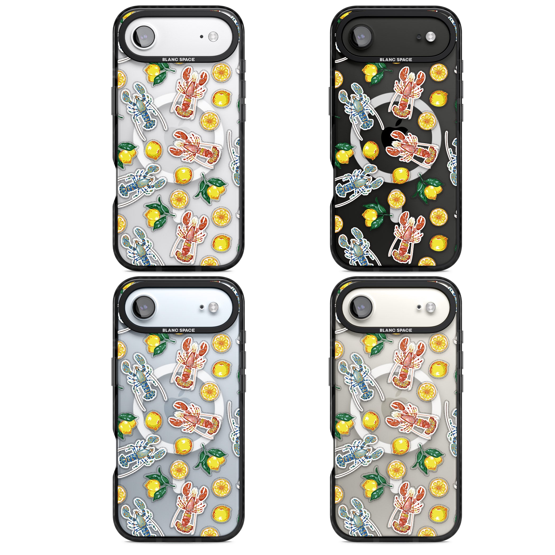 Lemons & Lobsters iPhone 17 Air Impact Pro Black Phone Case APT Impact Protection