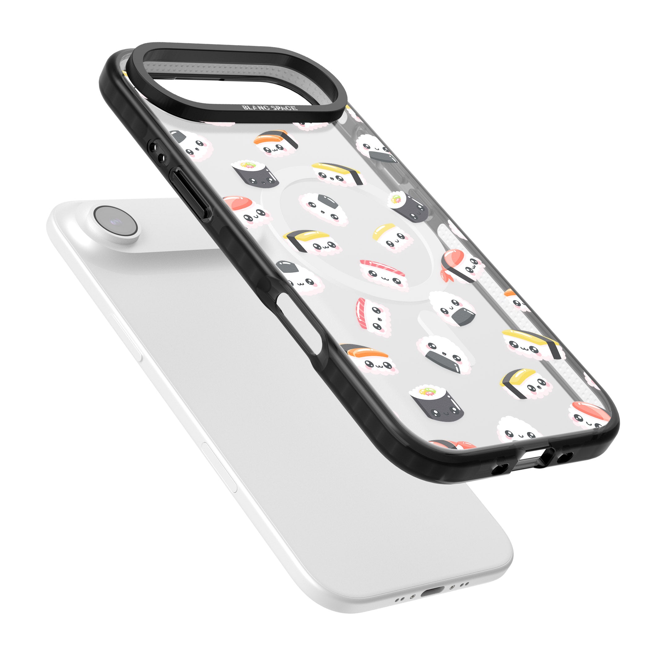 Kawaii Sushi iPhone 17 Air Impact Pro Black Phone Case Colours