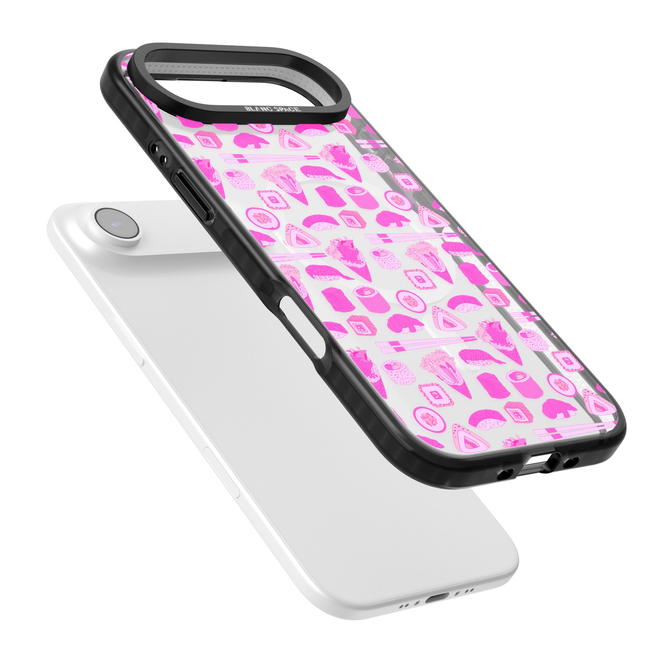 Pink Sushi Pop iPhone 17 Air Impact Pro Black Phone Case Colours