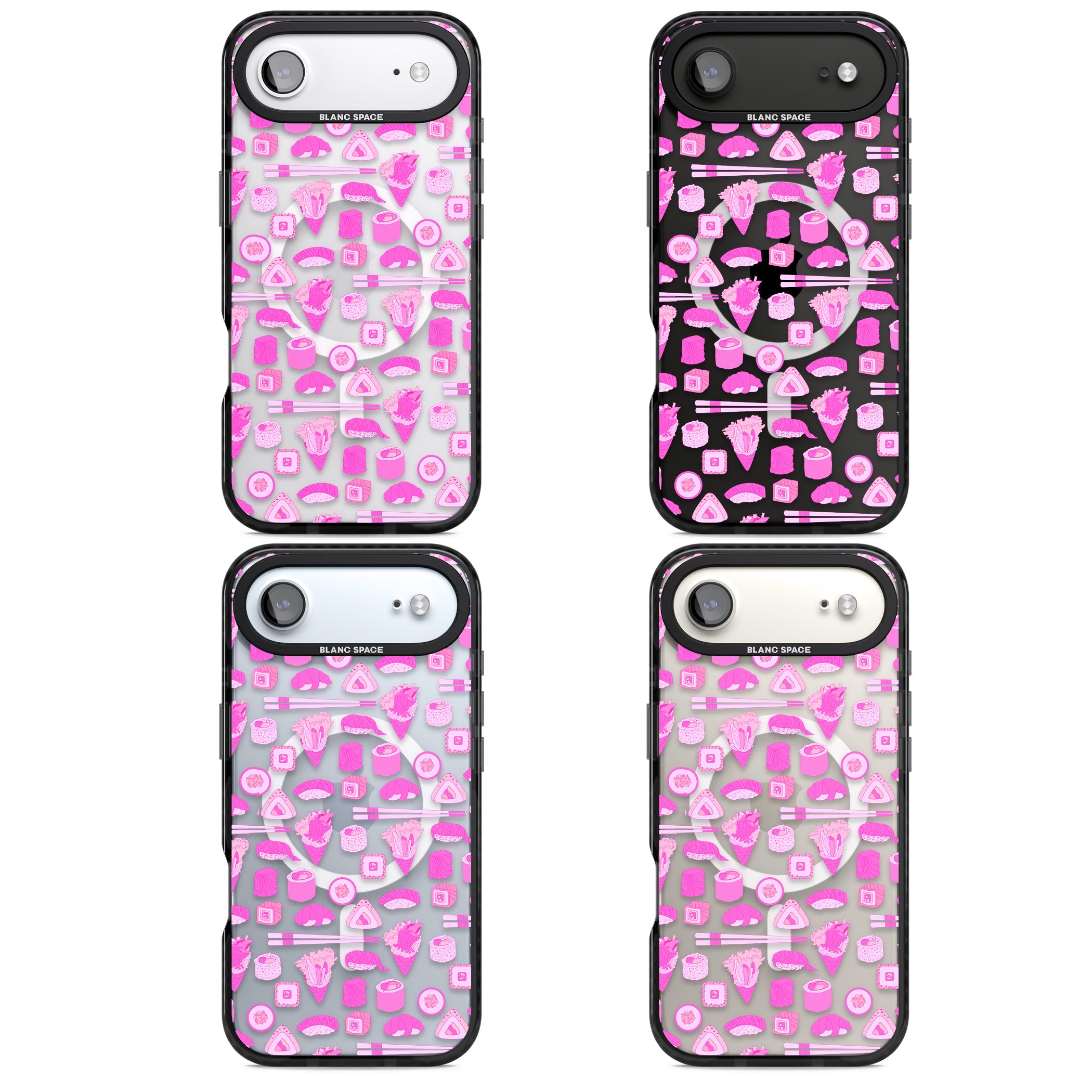 Pink Sushi Pop iPhone 17 Air Impact Pro Black Phone Case APT Impact Protection