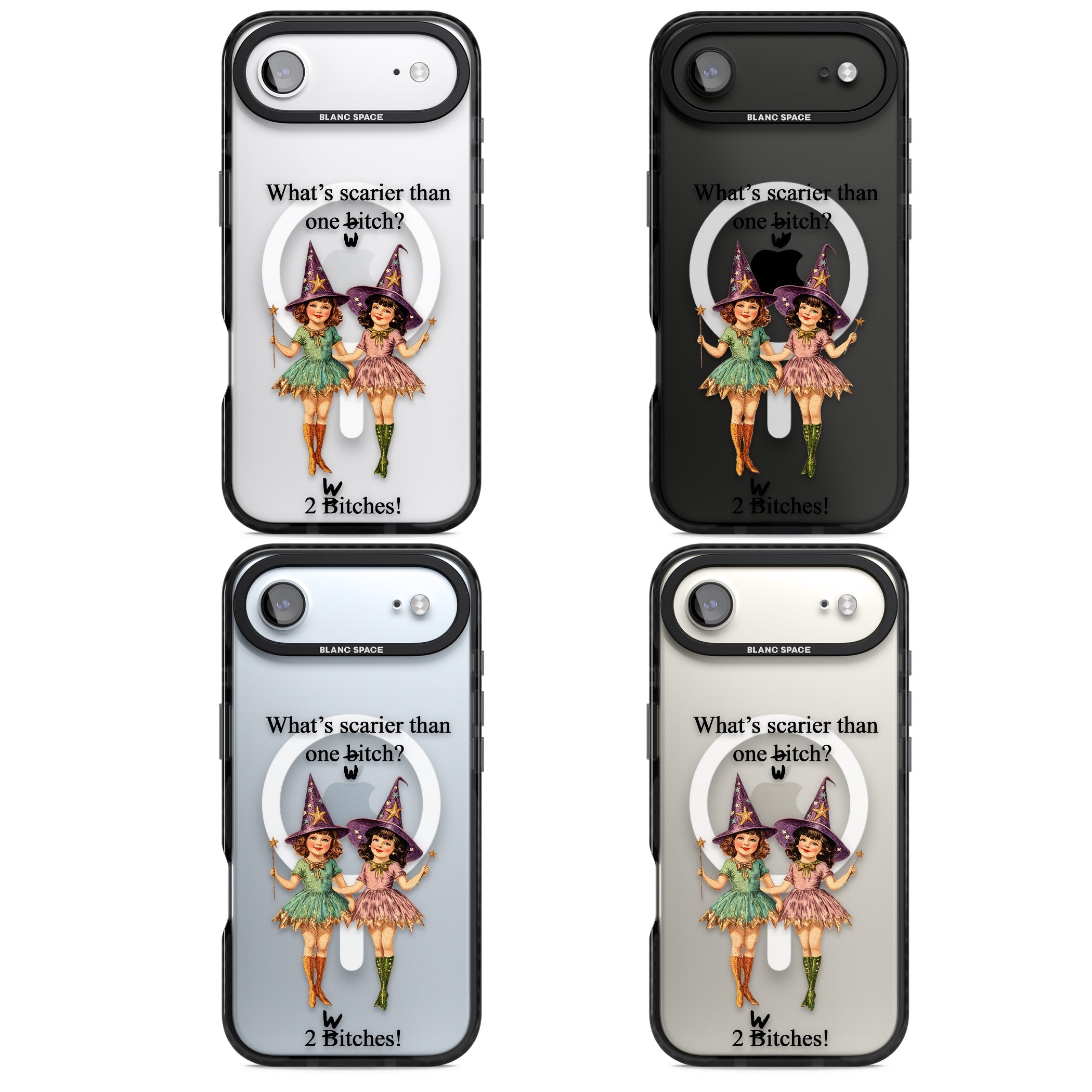 Two Witches iPhone 17 Air Impact Pro Black Phone Case APT Impact Protection