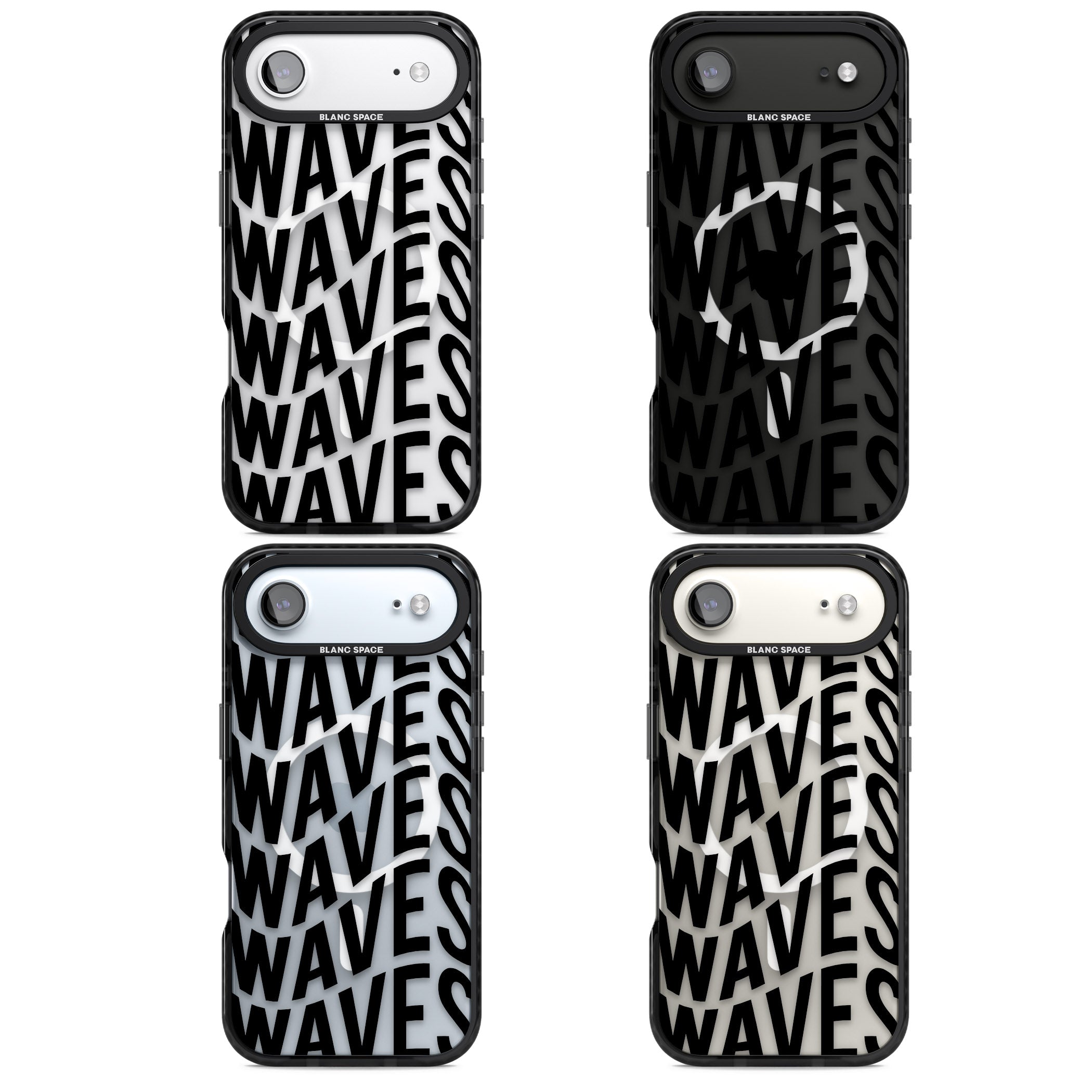 Waves iPhone 17 Air Impact Pro Black Phone Case APT Impact Protection