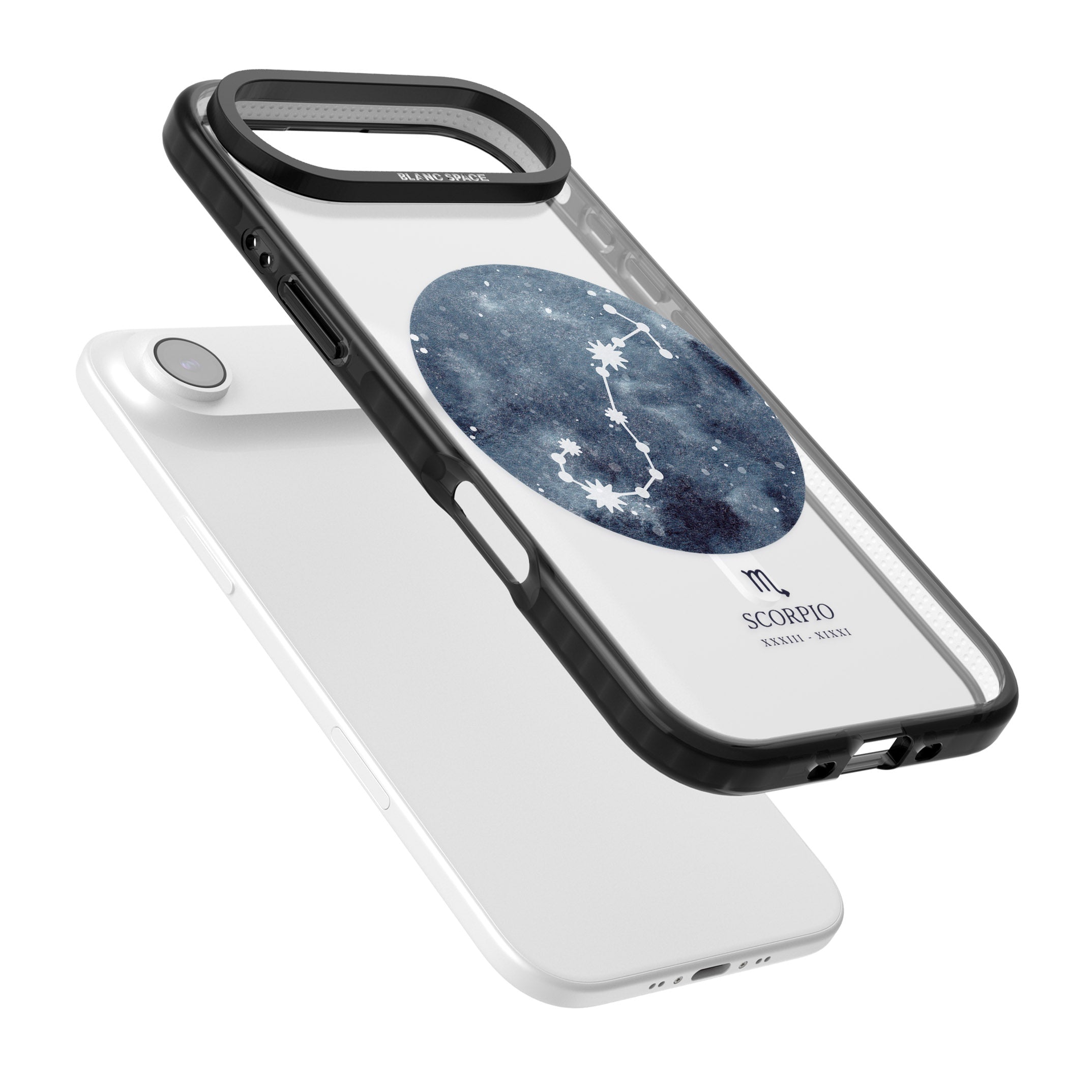 Scorpio Zodiac Blue iPhone 17 Air Impact Pro Black Phone Case Colours