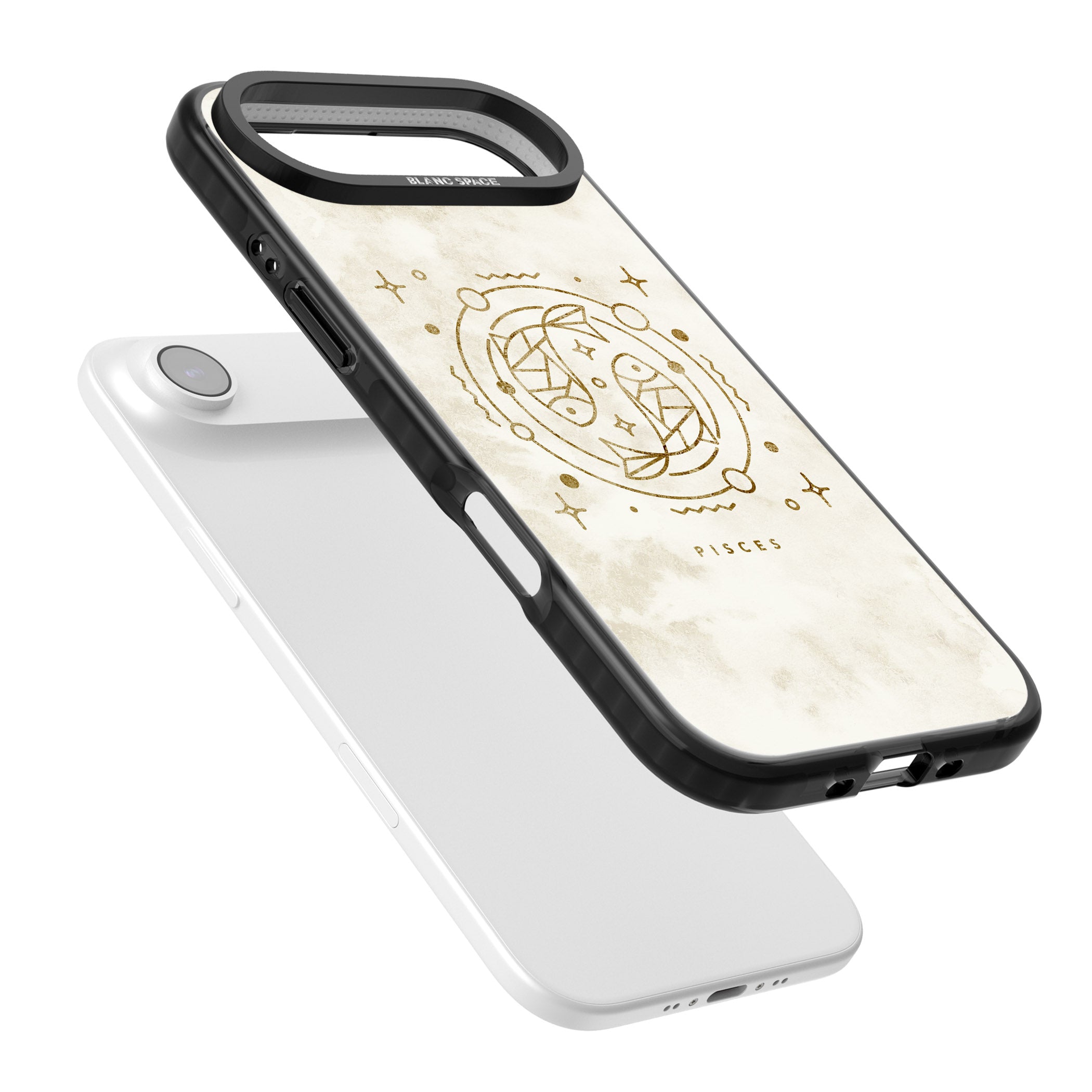 Pisces Emblem iPhone 17 Air Impact Pro Black Phone Case Colours