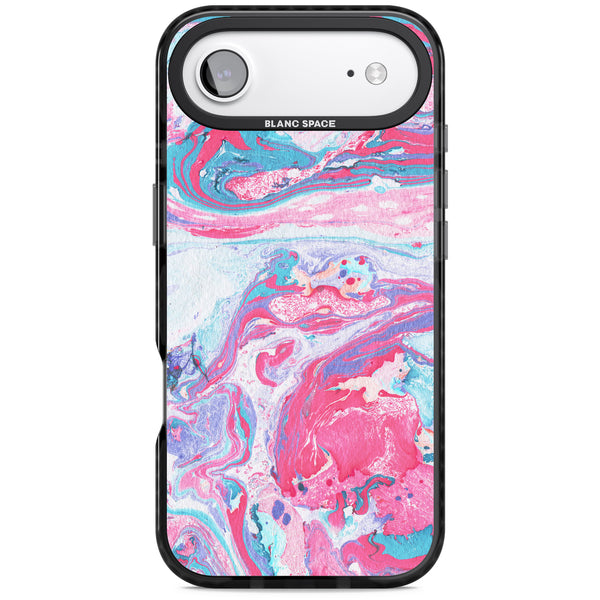 Pink, Blue & Purple Marbled Paper Pattern