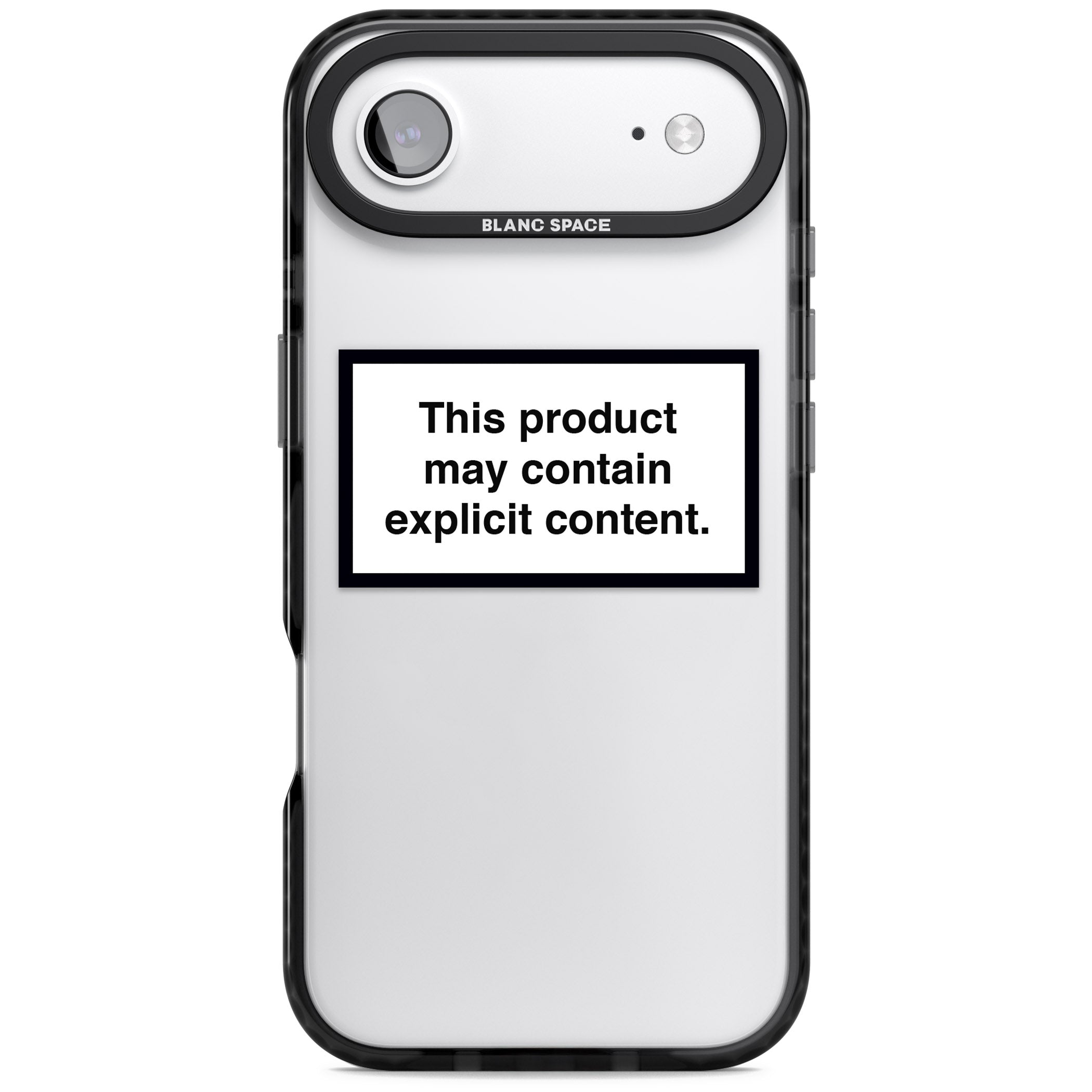 Contains Explicit Content iPhone 17 Air Impact Black Phone Case