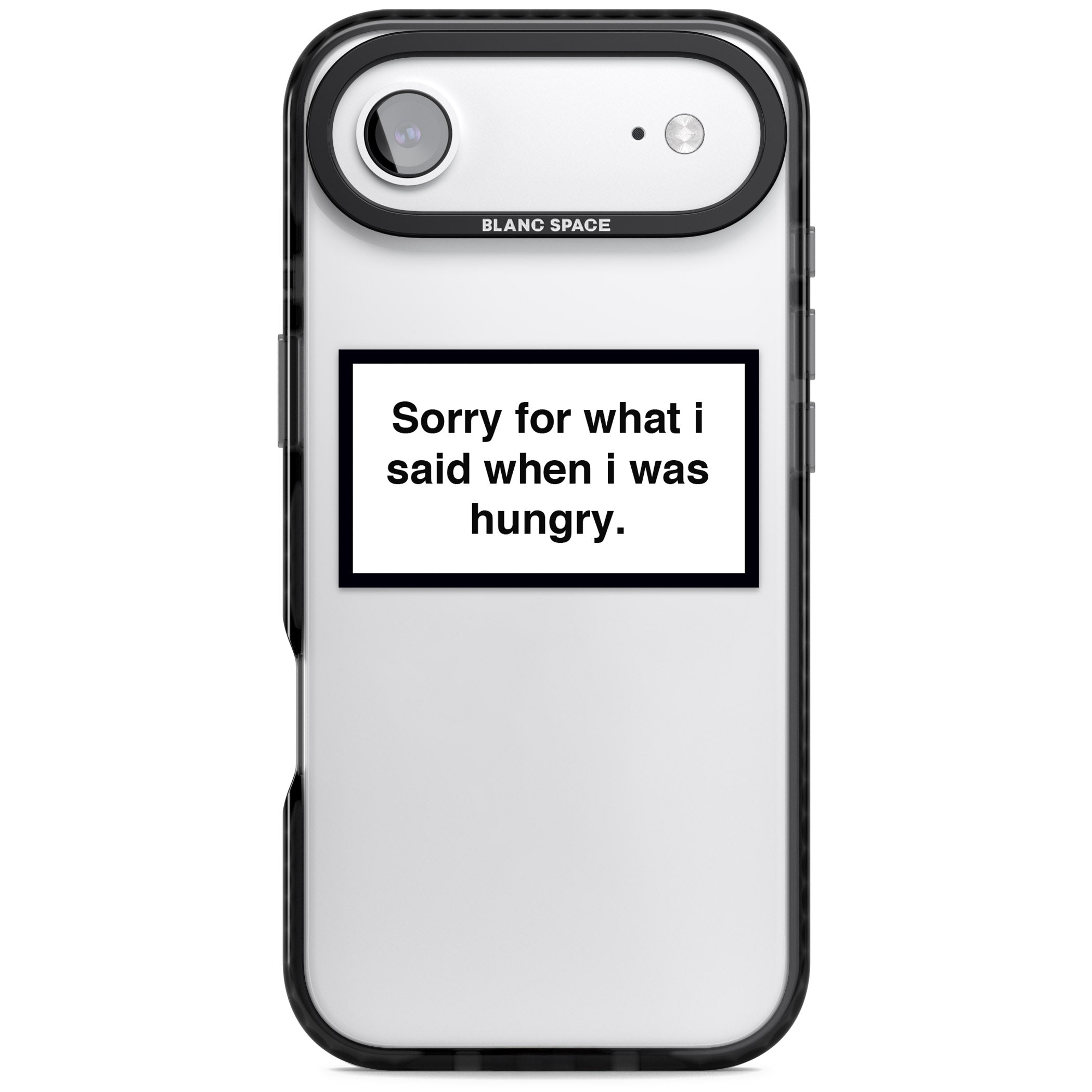 Sorry For What I Said iPhone 17 Air Impact Black Phone Case