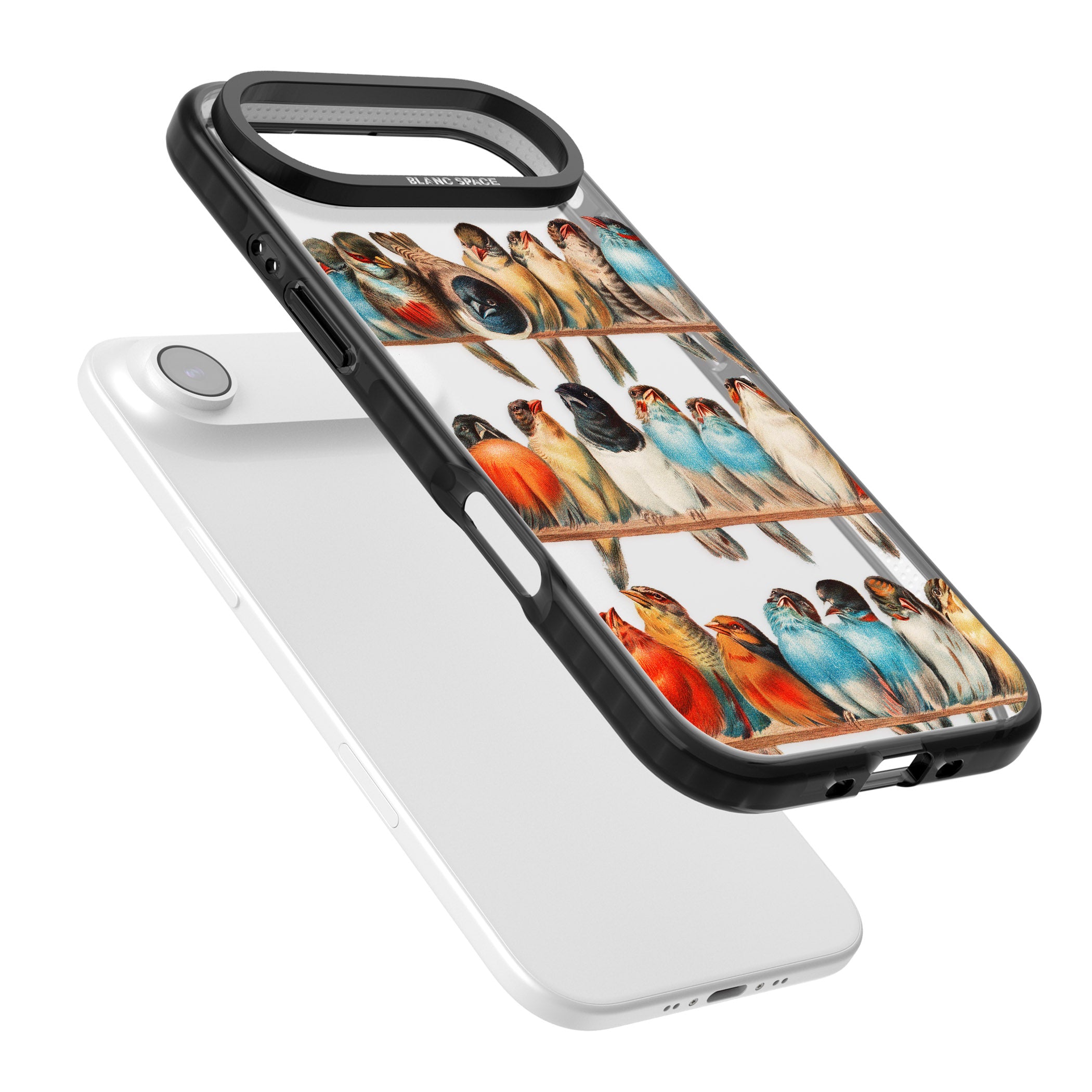 A Perch Of Birds iPhone 17 Air Impact Black Phone Case Colours