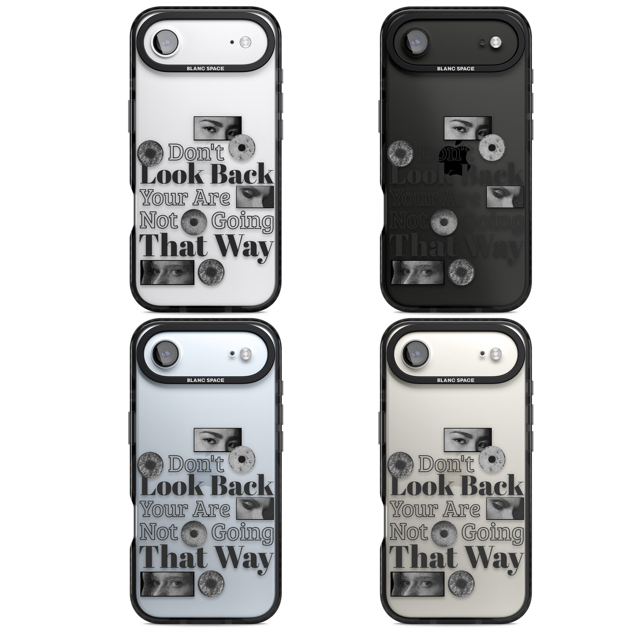 Dont Look Back iPhone 17 Air Impact Black Phone Case APT Impact Protection