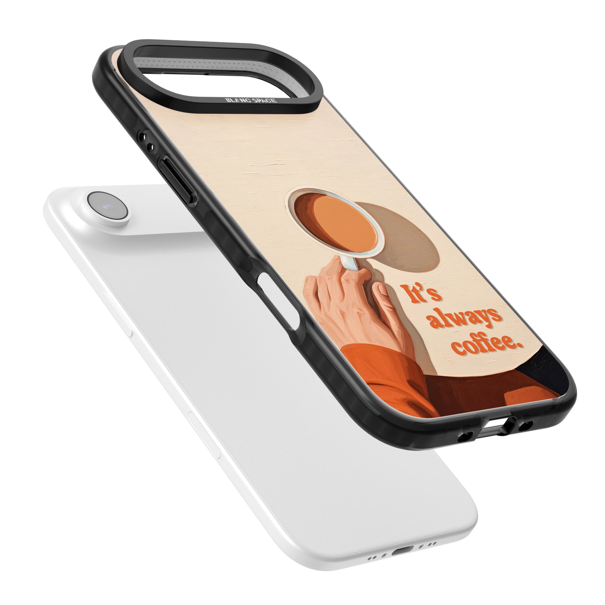 Its Always Coffee iPhone 17 Air Impact Black Phone Case Colours