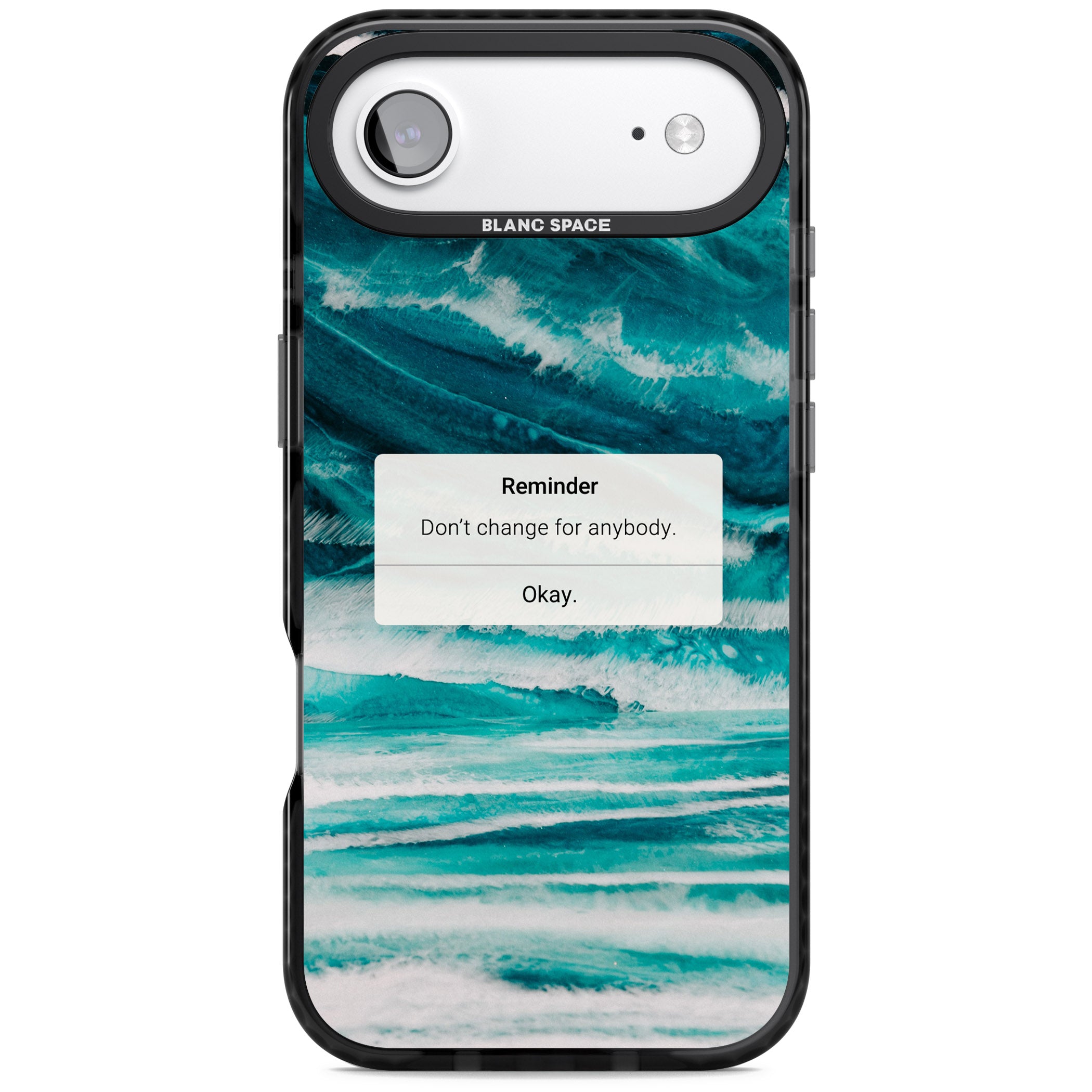 Ocean Vibe Reminder iPhone 17 Air Impact Black Phone Case