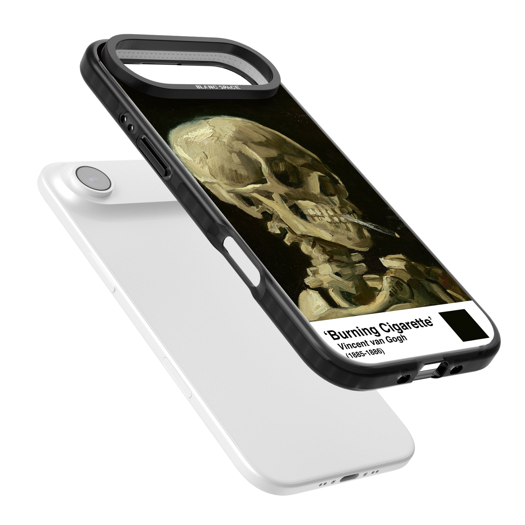Skull Of A Skeleton With Burning Cigarette iPhone 17 Air Impact Black Phone Case Colours