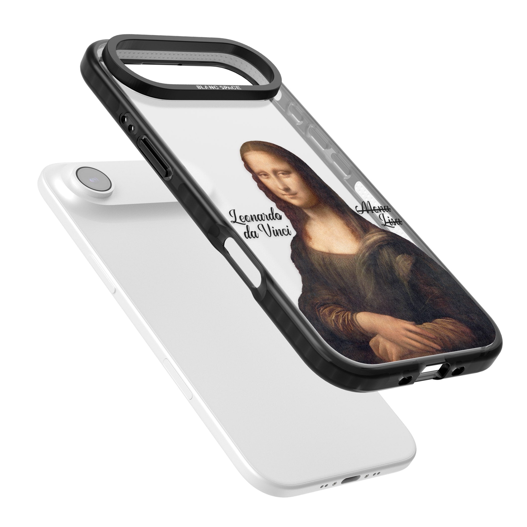 Mona Lisa Cutout iPhone 17 Air Impact Black Phone Case Colours