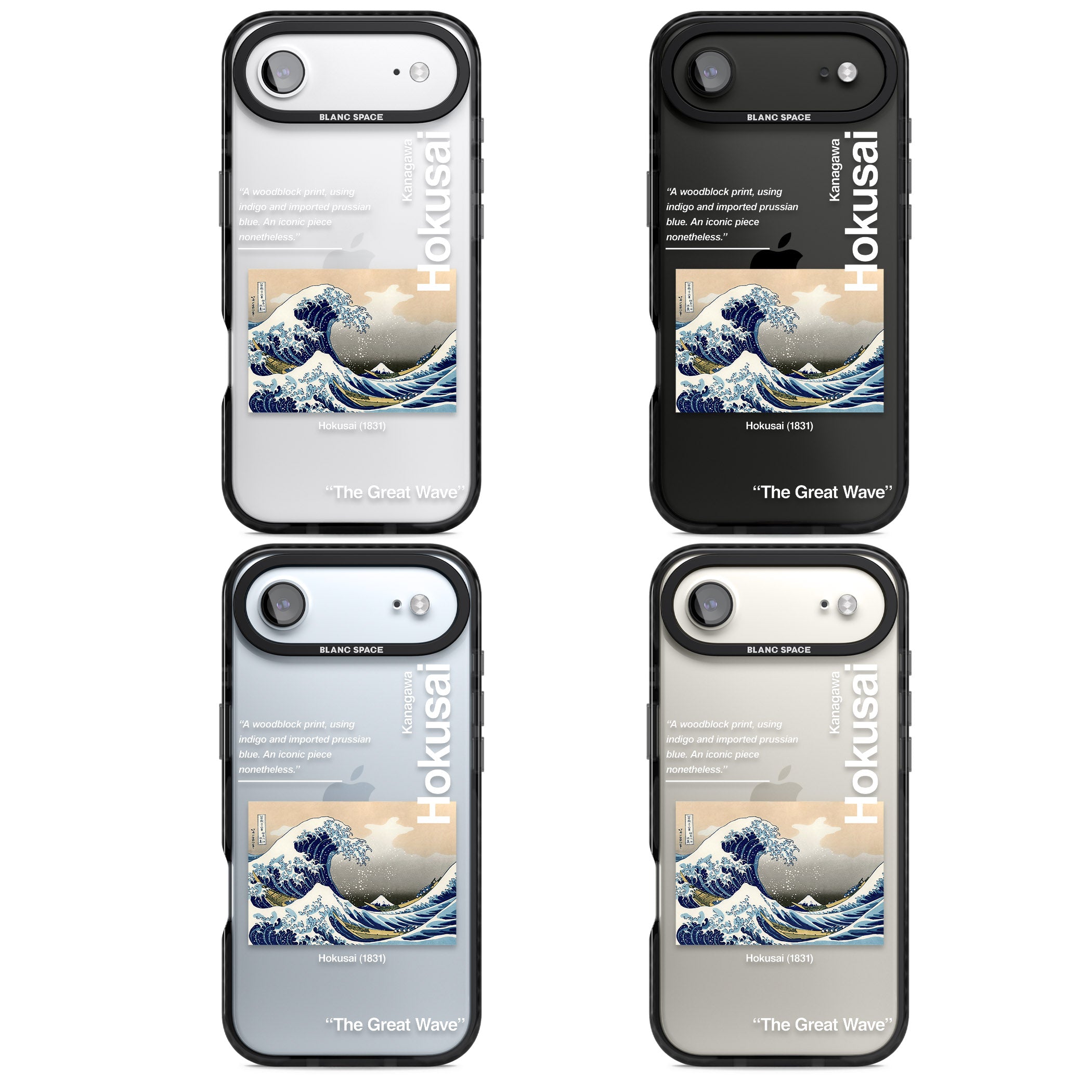 The Great Wave iPhone 17 Air Impact Black Phone Case APT Impact Protection