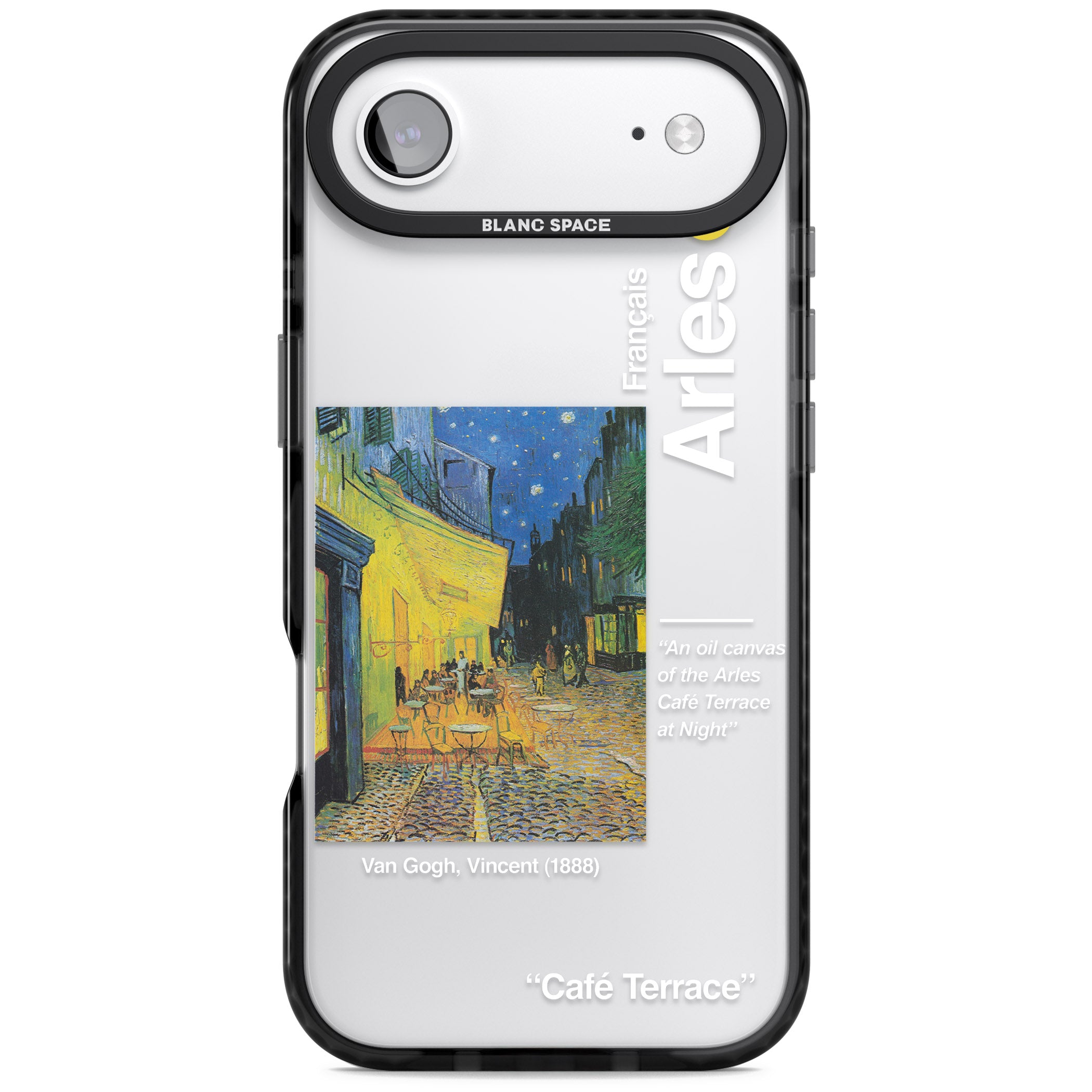 Cafe Terrace At Night iPhone 17 Air Impact Black Phone Case