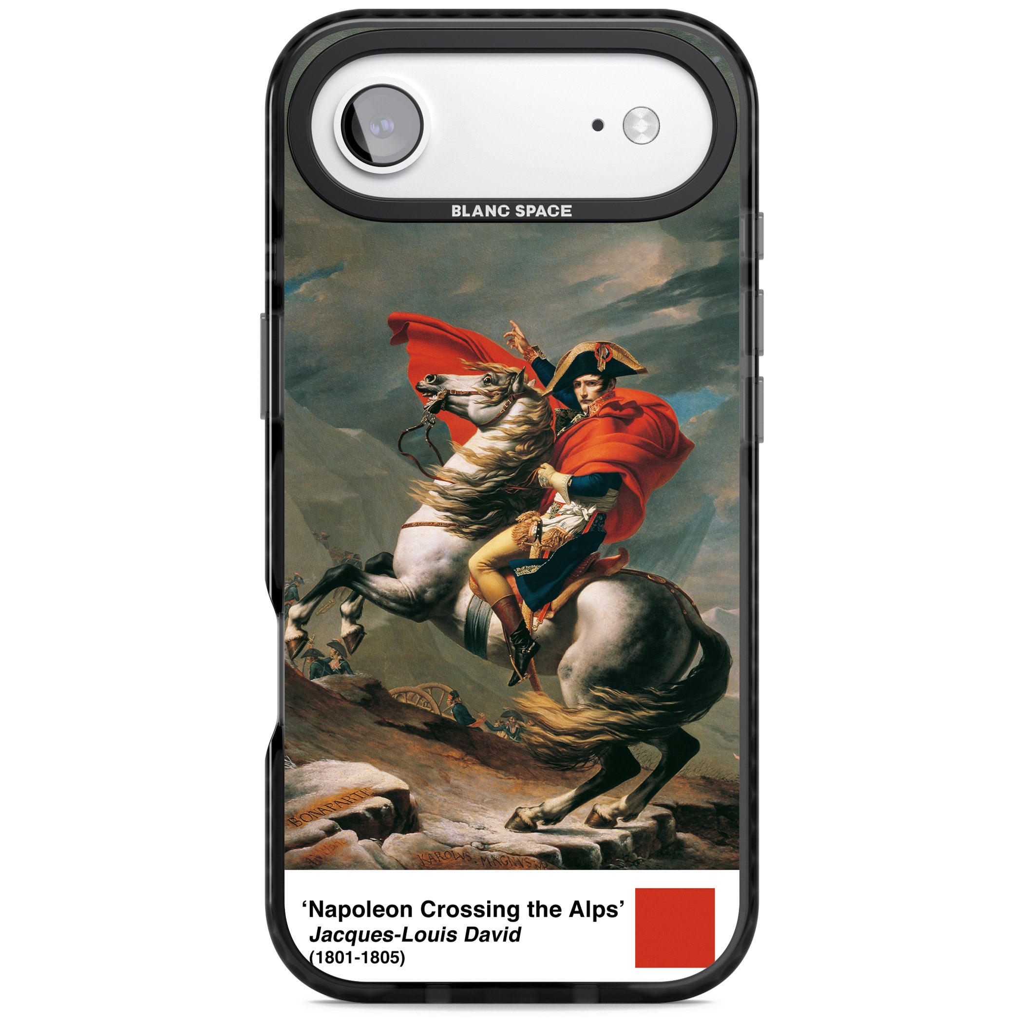 Napoleon Crossing The Alps iPhone 17 Air Impact Black Phone Case