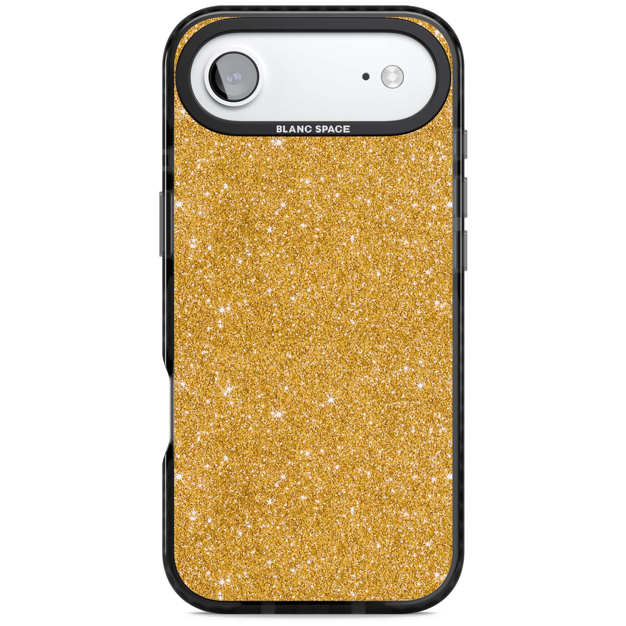 Gold Glitter gold glitter iPhone case featuring a shimmering sparkle wallpaper design in luxury gold | Clear Impact case for iPhone Air