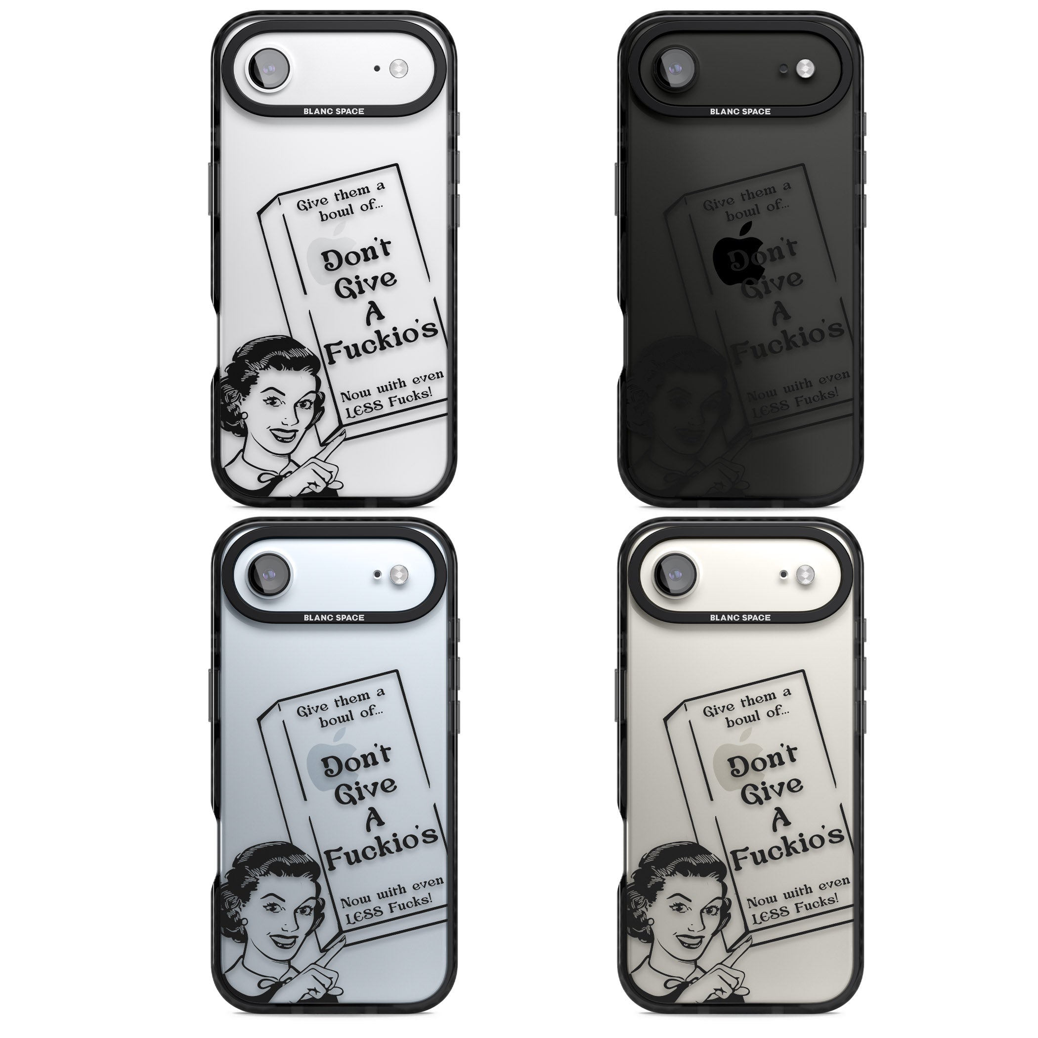 Dont Give A F Ckios Cereal iPhone 17 Air Impact Black Phone Case APT Impact Protection