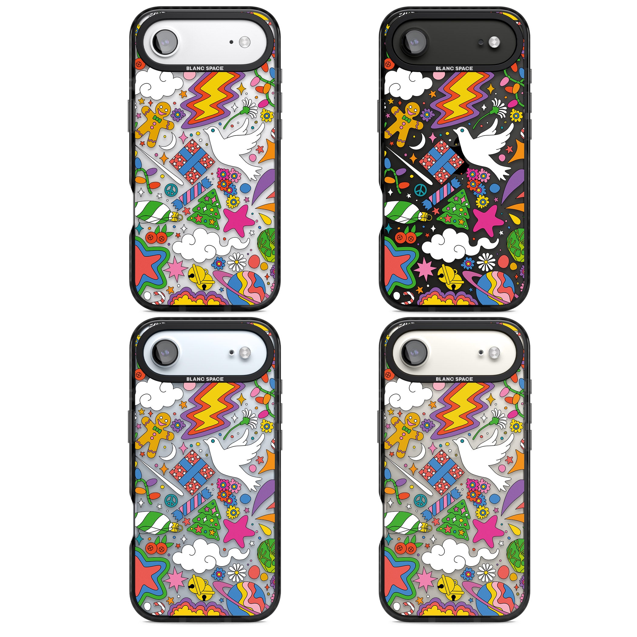 Whimsical Wonderland iPhone 17 Air Impact Black Phone Case APT Impact Protection