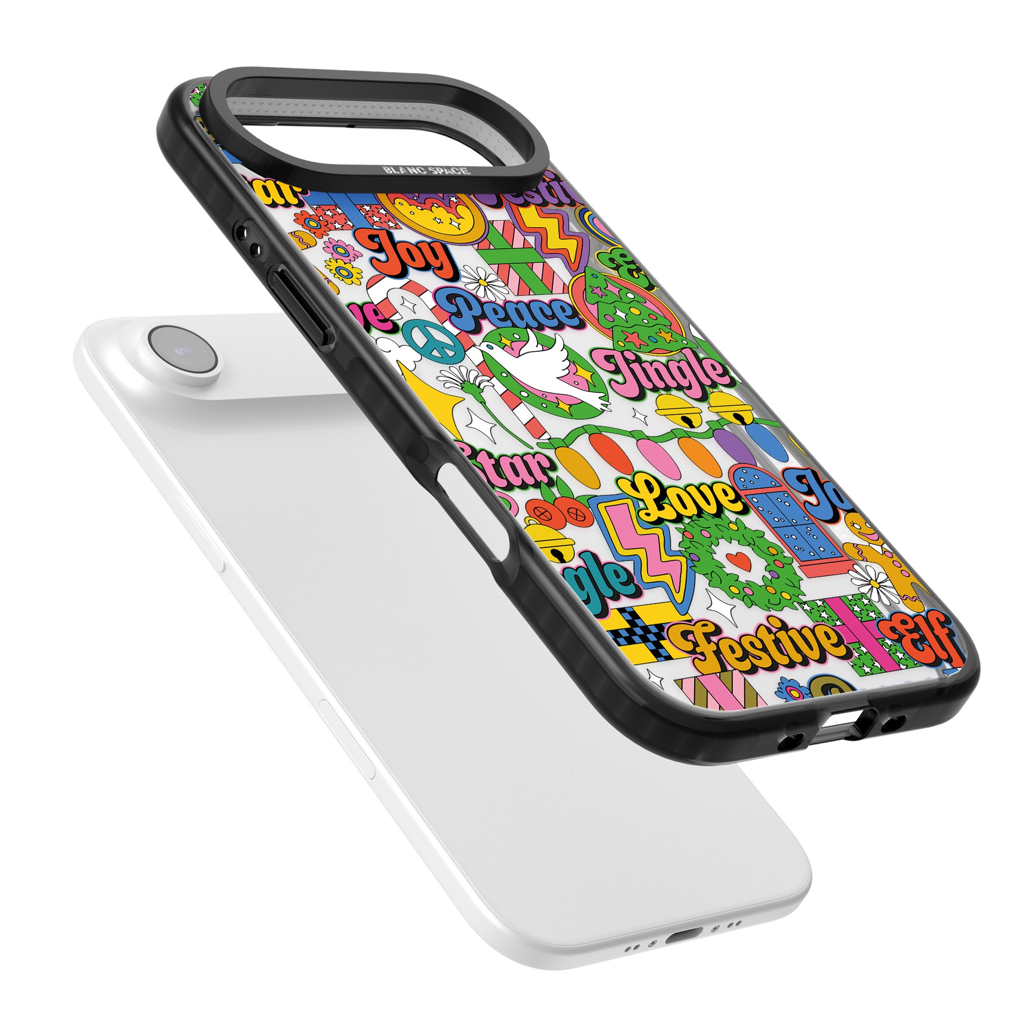 Peace & Festivities iPhone 17 Air Impact Black Phone Case Colours