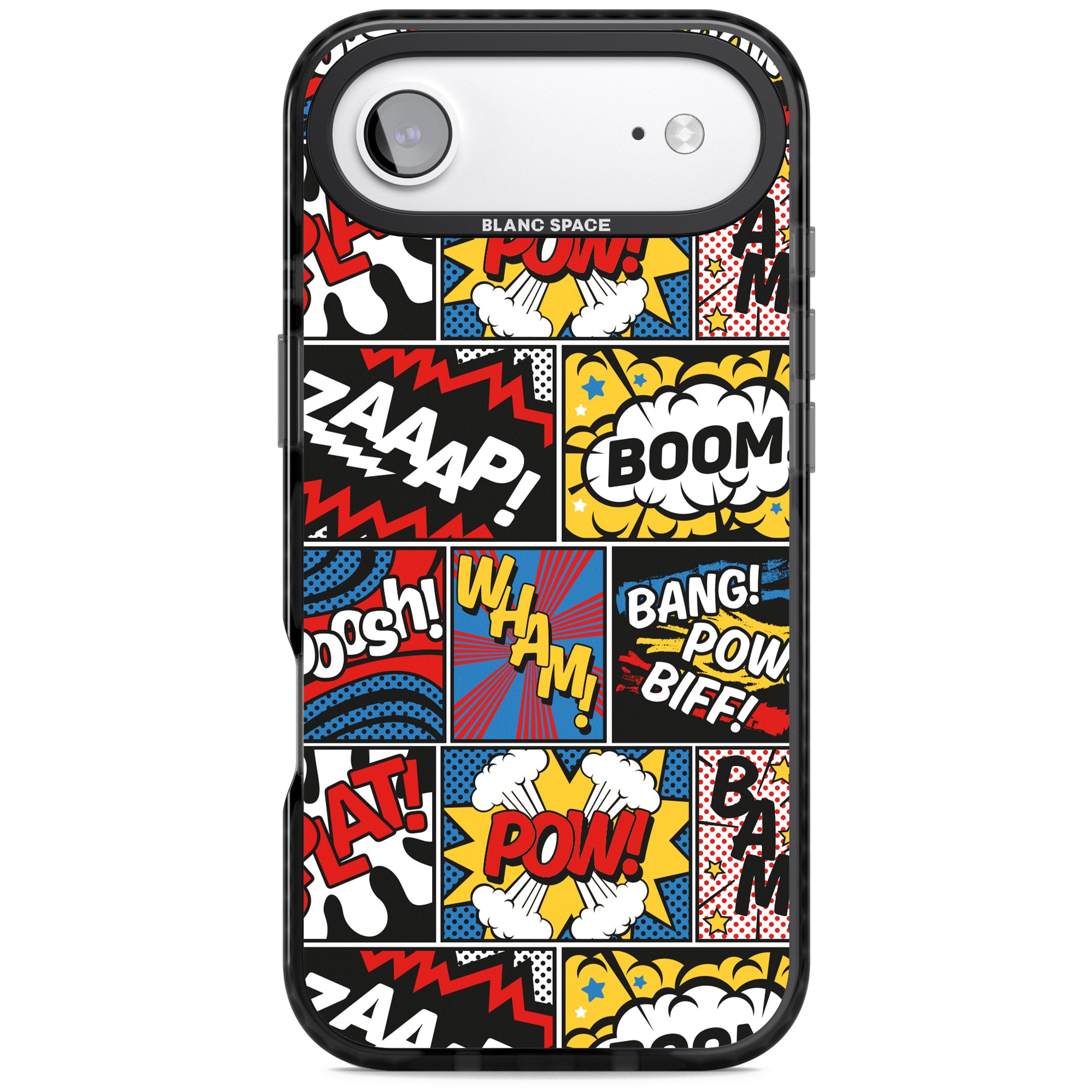 Onomatopoeia iPhone 17 Air Impact Black Phone Case