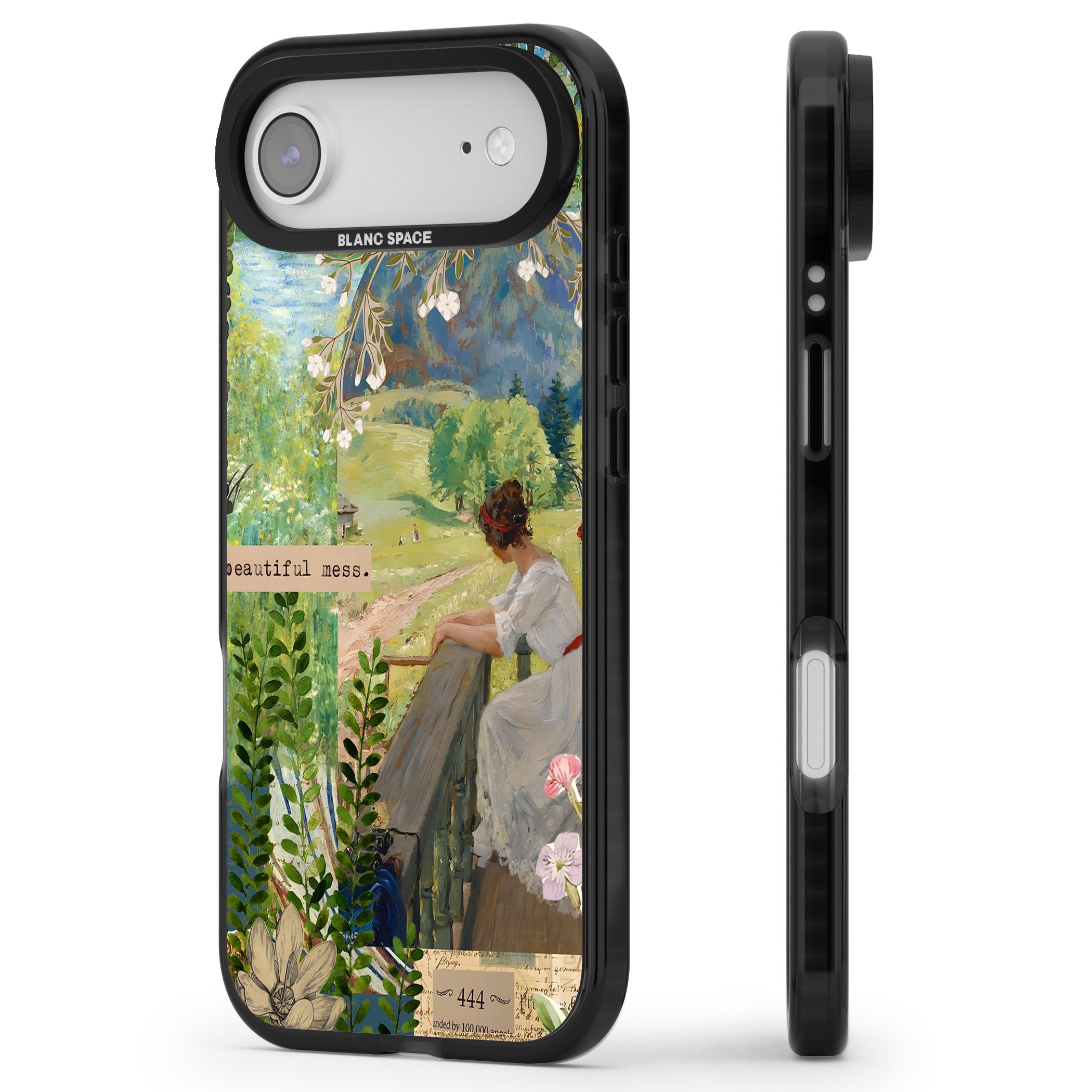 Beautiful Mess iPhone 17 Air Impact Black Phone Case Side Profile