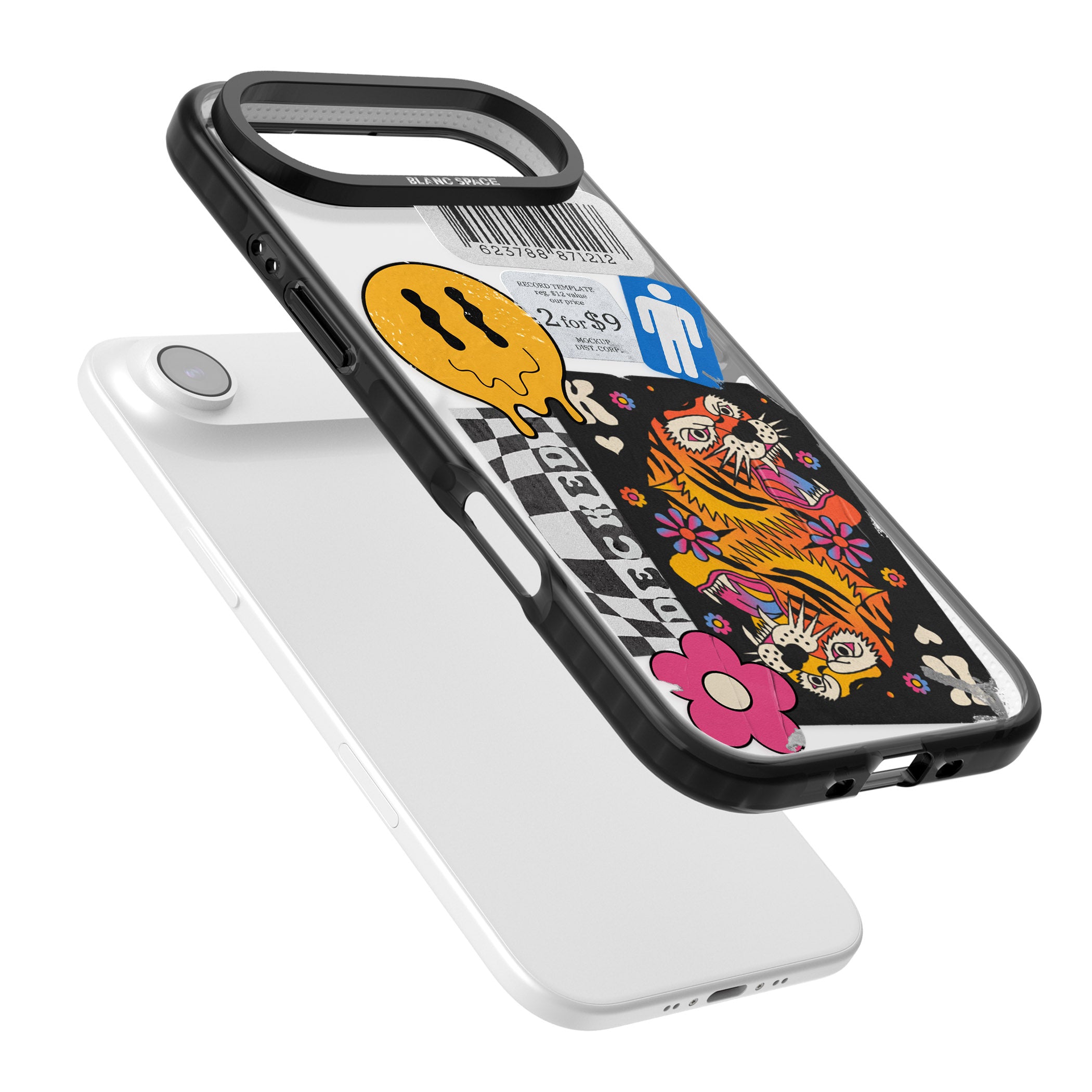 Electric Vibes iPhone 17 Air Impact Black Phone Case Colours