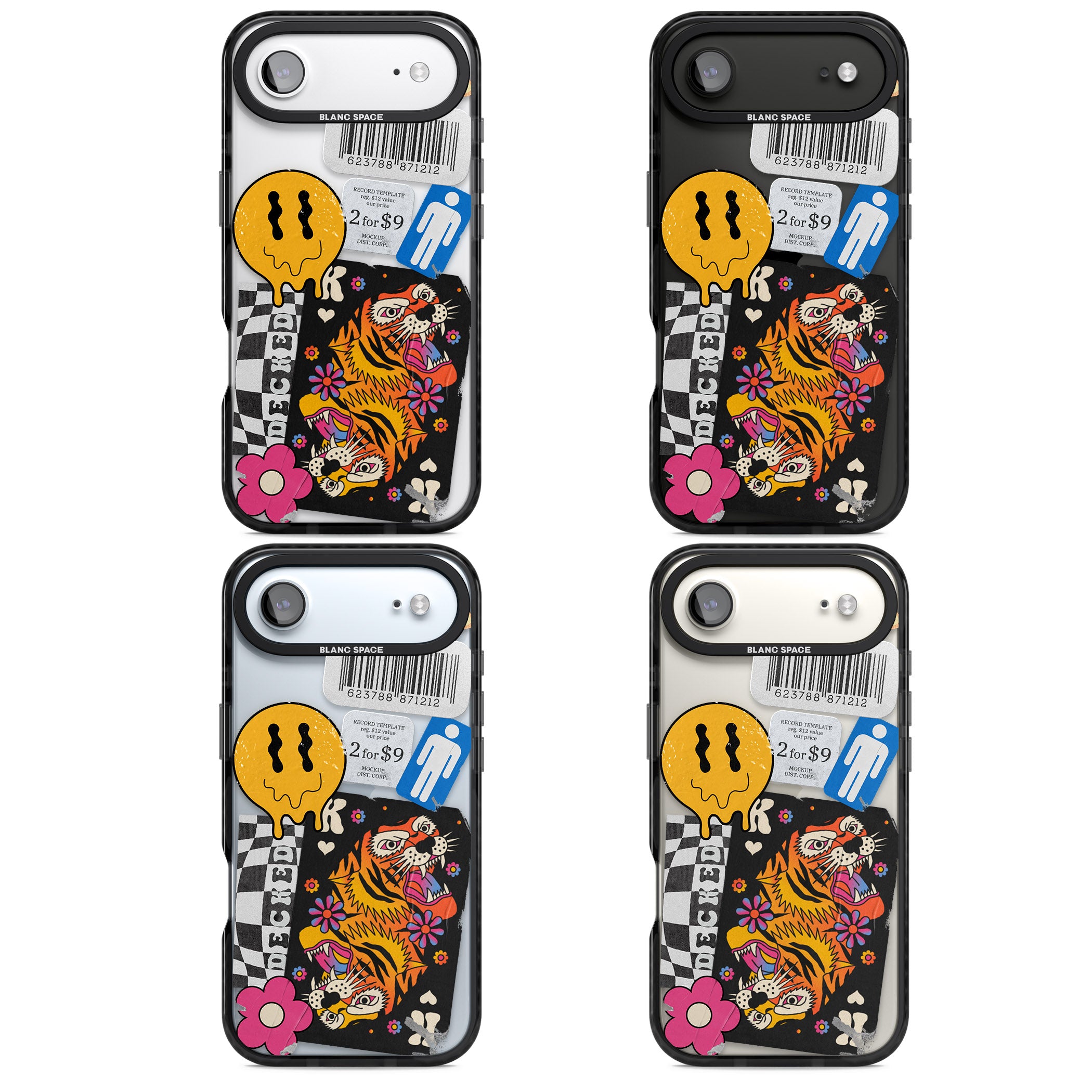 Electric Vibes iPhone 17 Air Impact Black Phone Case APT Impact Protection