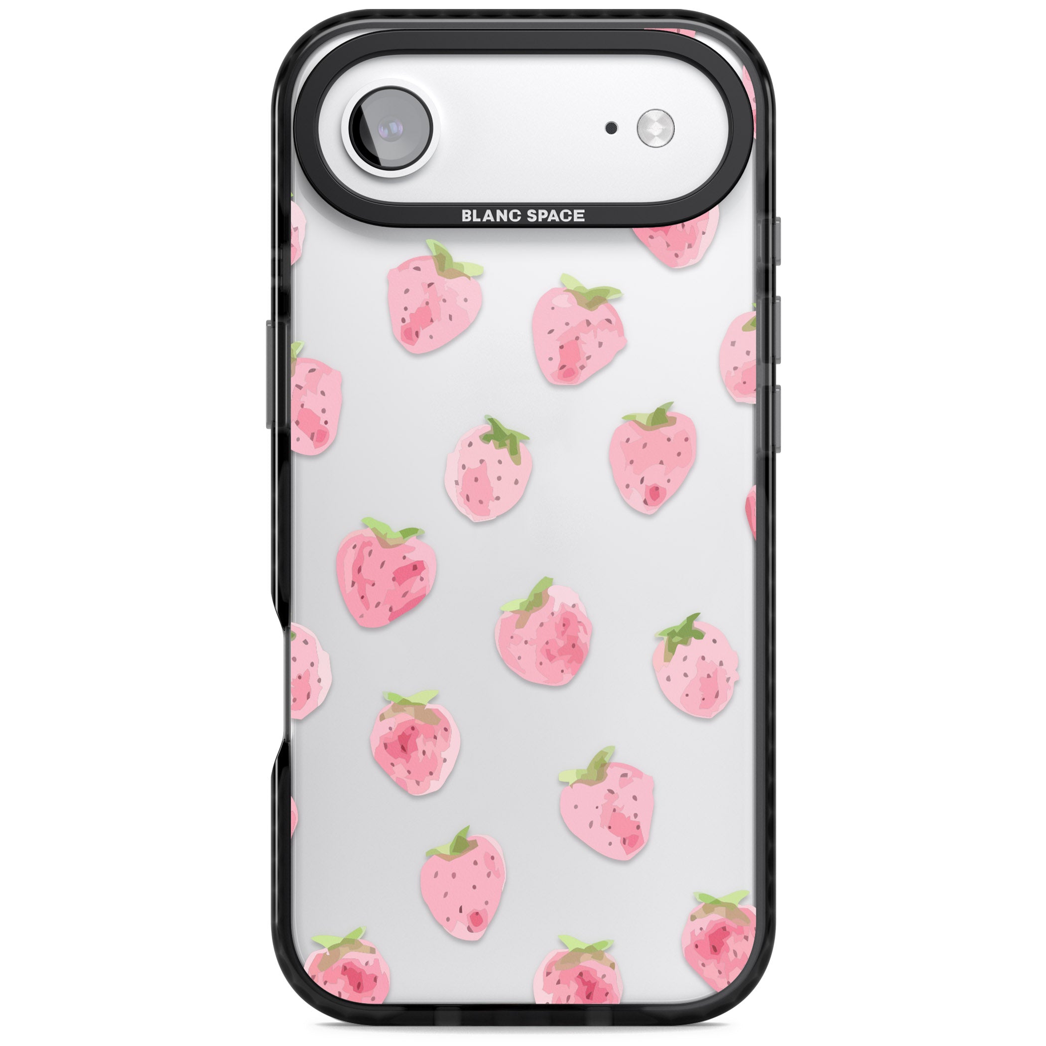 Classic Strawberry iPhone 17 Air Impact Black Phone Case