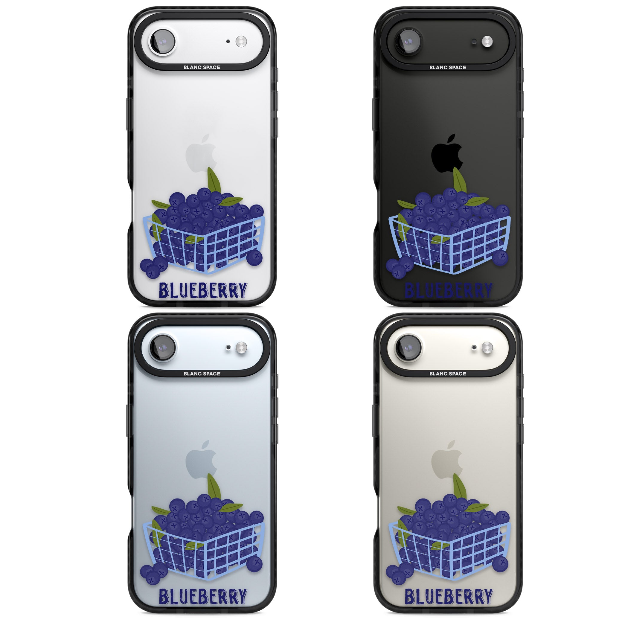 Blueberry Basket iPhone 17 Air Impact Black Phone Case APT Impact Protection