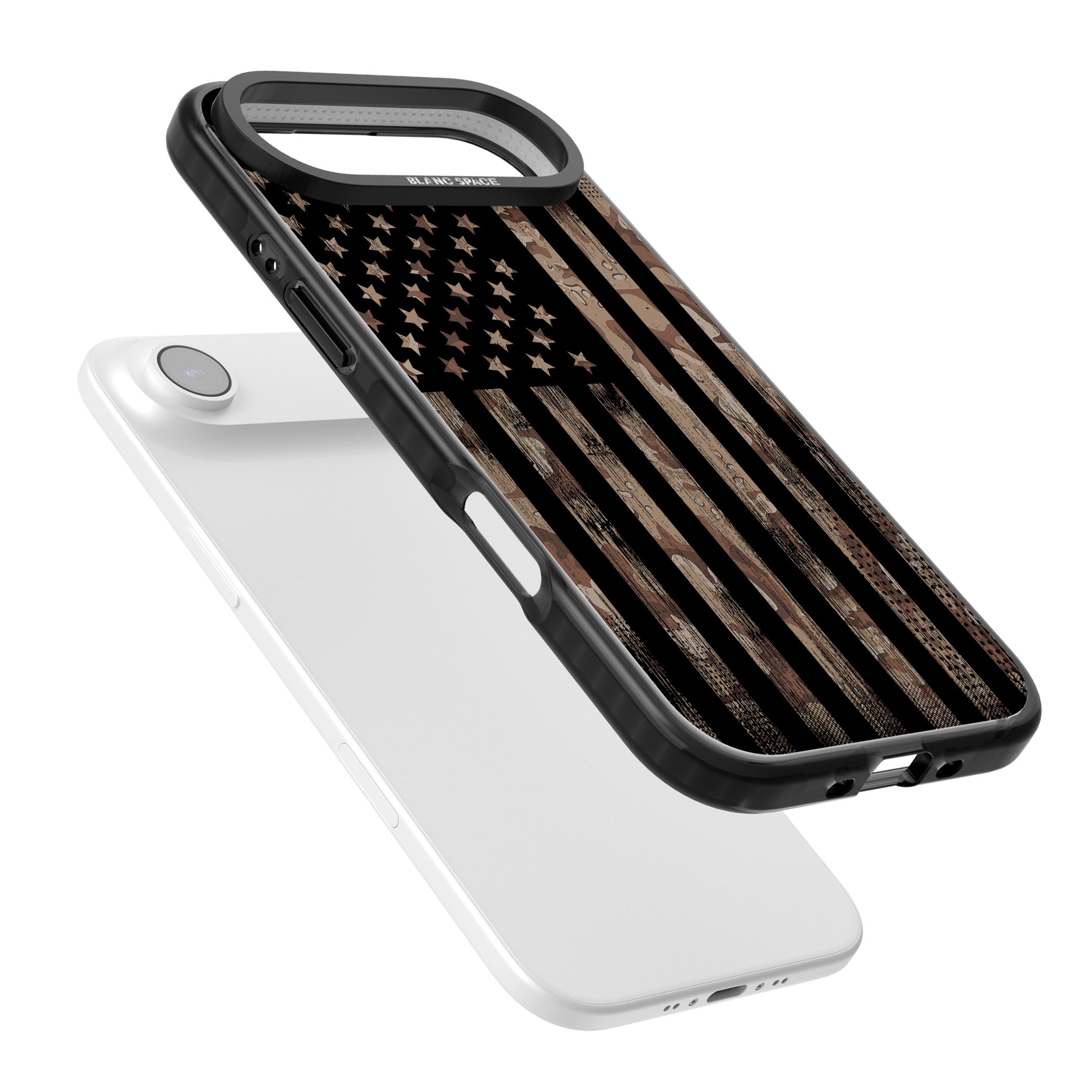 American Flag Camo iPhone 17 Air Impact Black Phone Case Colours
