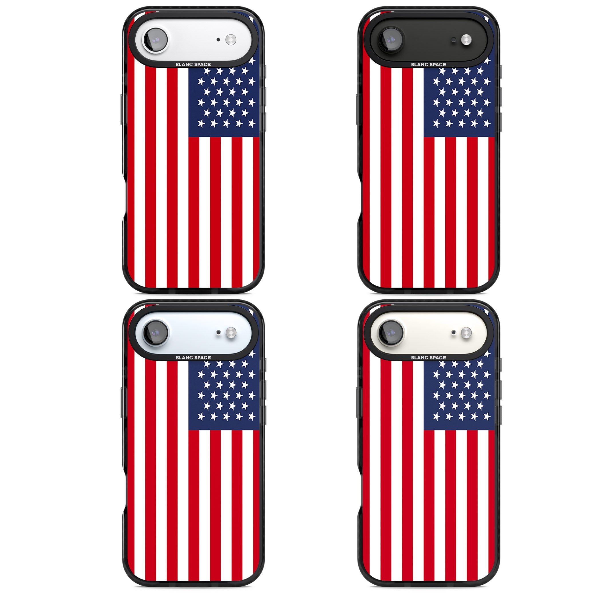 American Flag iPhone 17 Air Impact Black Phone Case APT Impact Protection