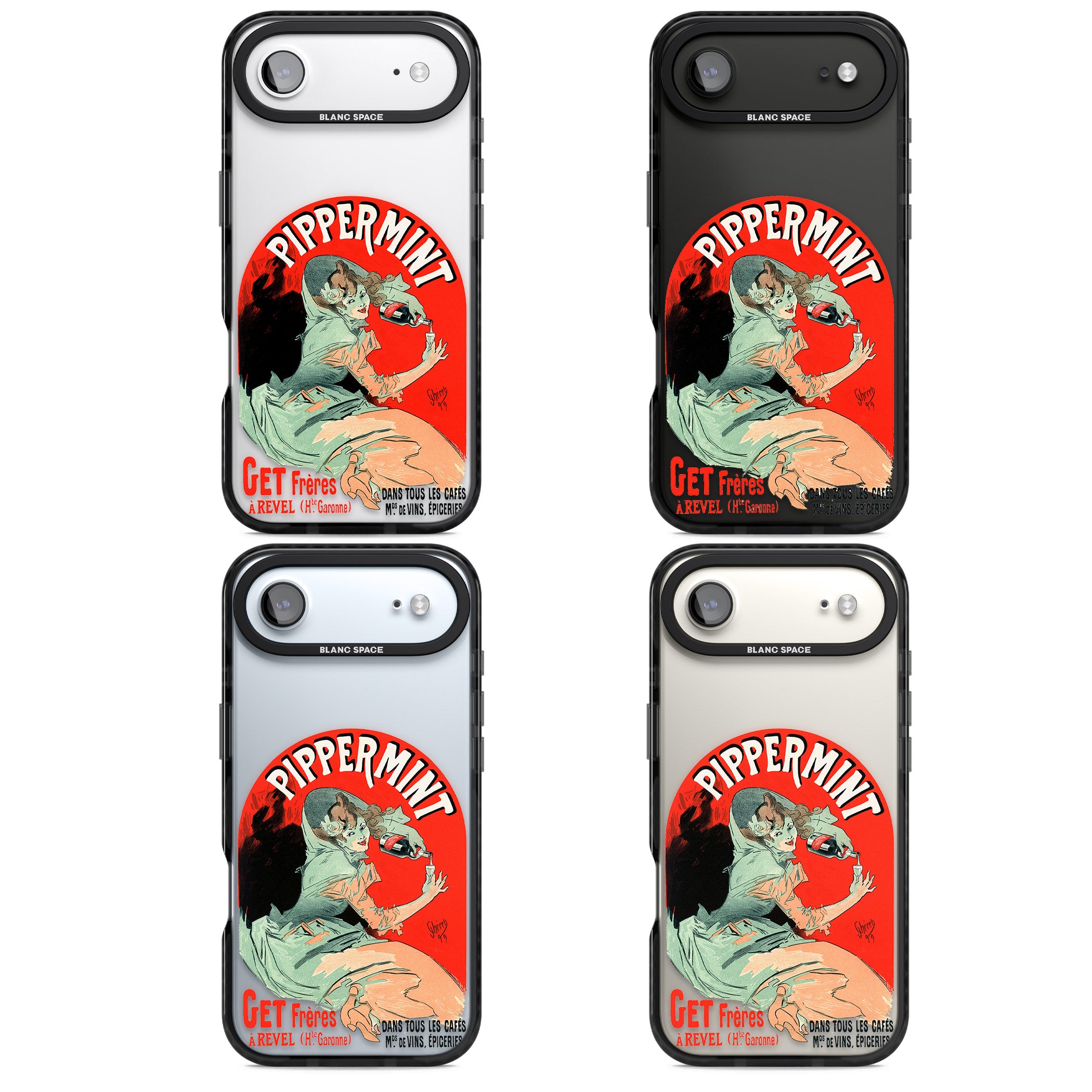 Pippermint Poster iPhone 17 Air Impact Black Phone Case APT Impact Protection