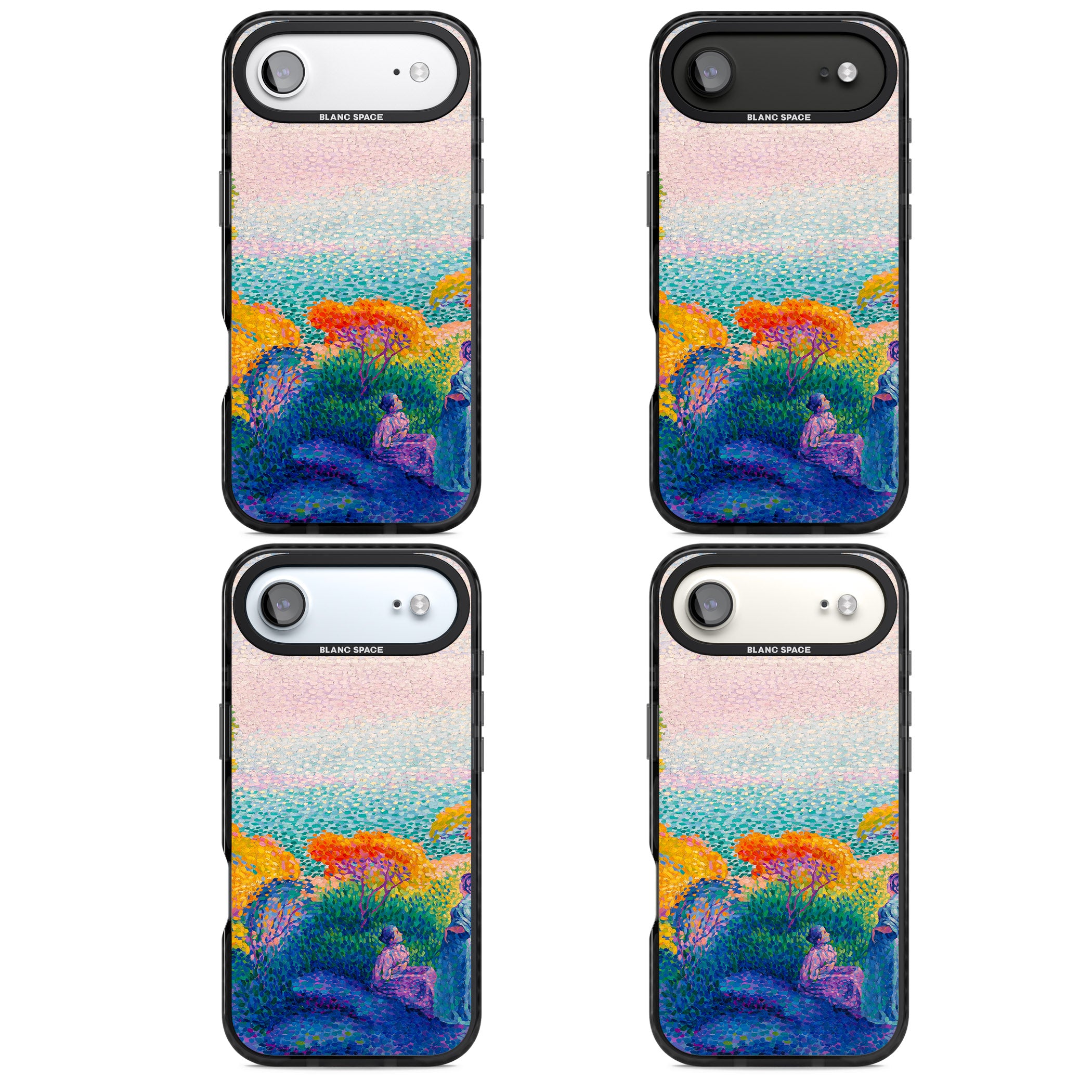 Two Women by the Shore iPhone 17 Air Impact Black Phone Case APT Impact Protection
