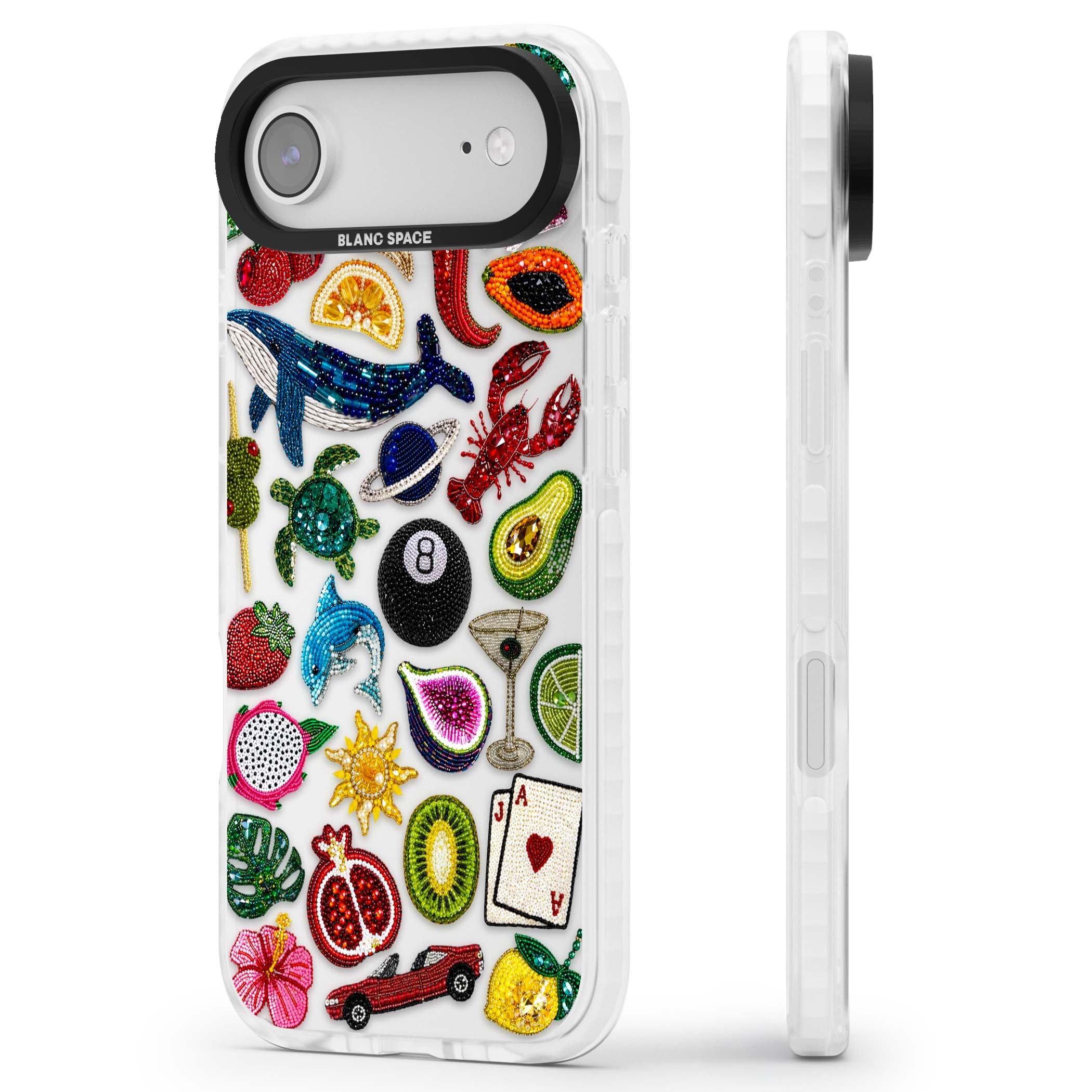 Beaded Mix cute iPhone case | Black Impact case for iPhone Air