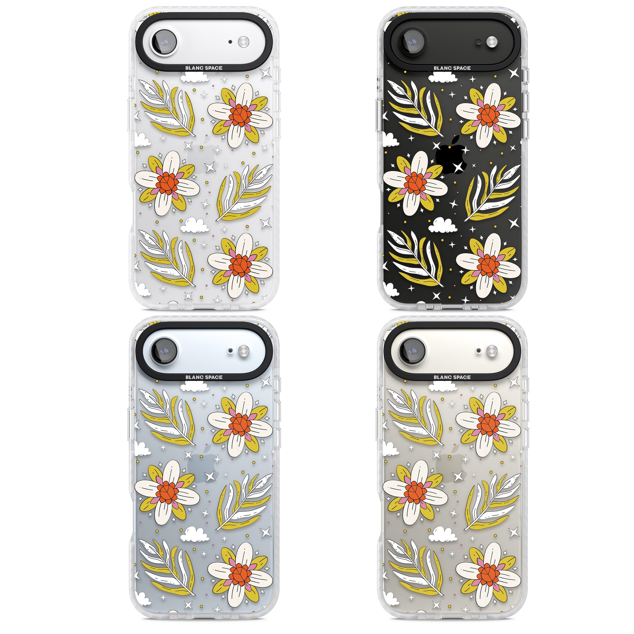 Boho Celestial Floral Dream iPhone 17 Air Impact Clear Phone Case APT Impact Protection