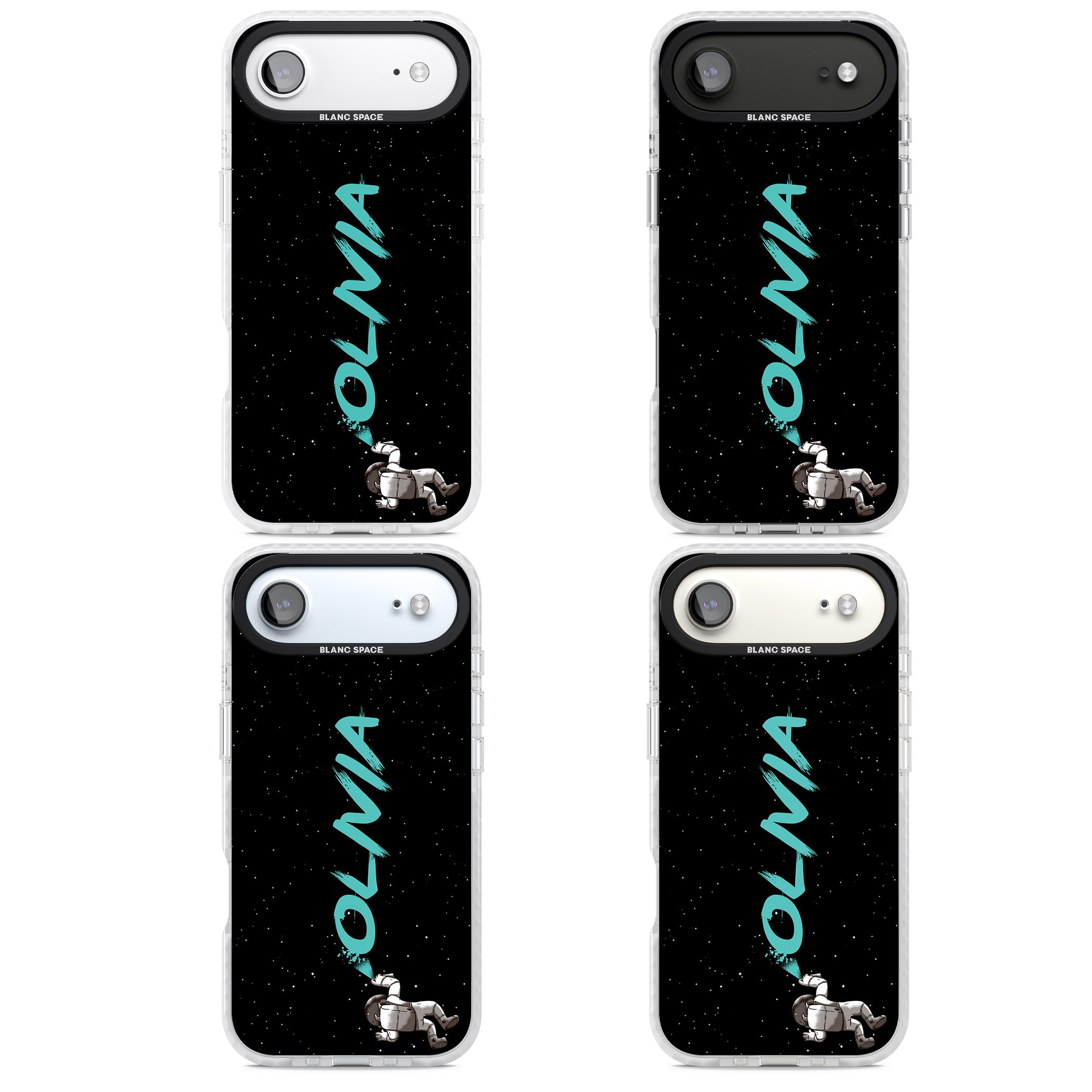 Personalised Astronaut Graffiti iPhone 17 Air Impact Clear Phone Case APT Impact Protection