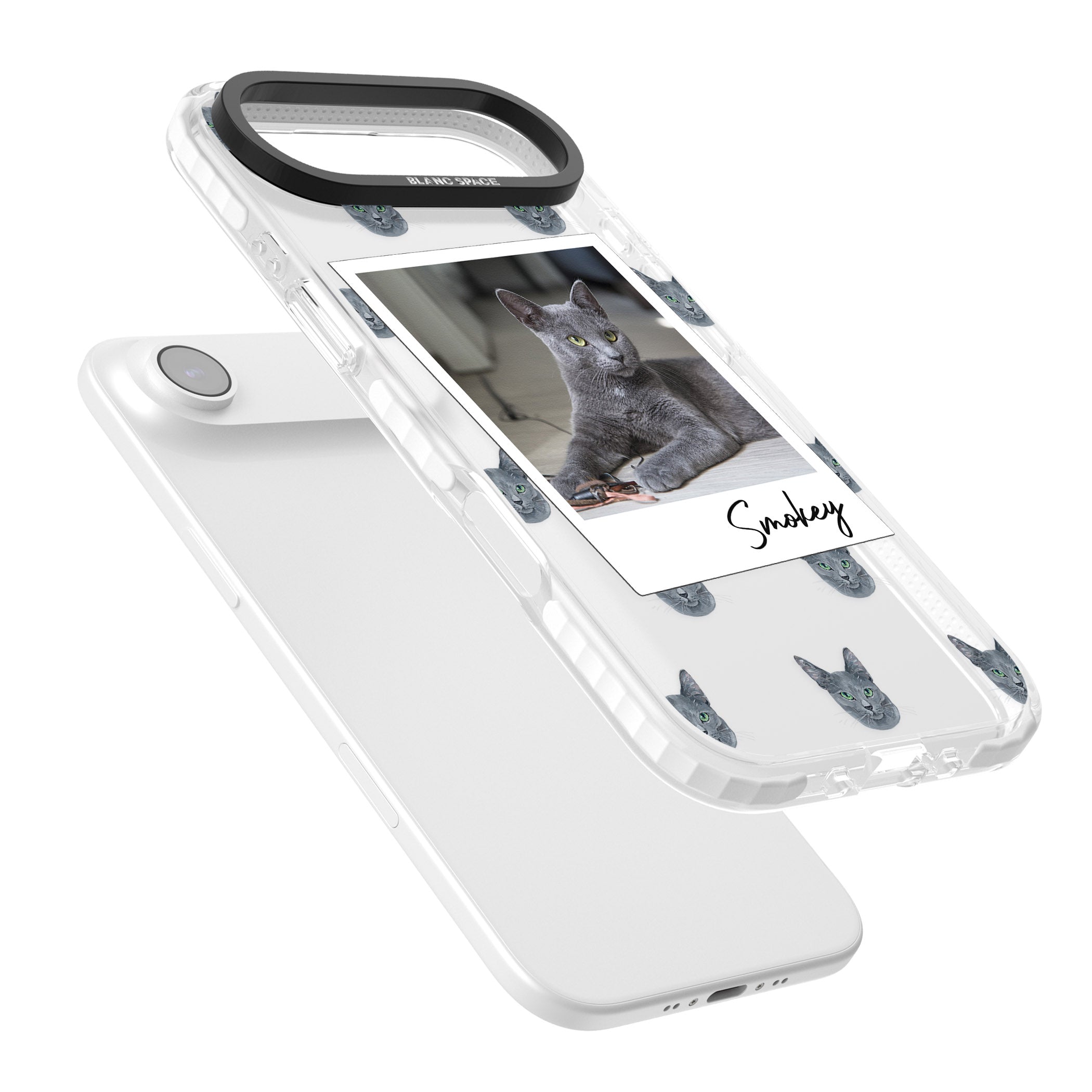 Personalised Korat Cat Photo iPhone 17 Air Impact Clear Phone Case Colours
